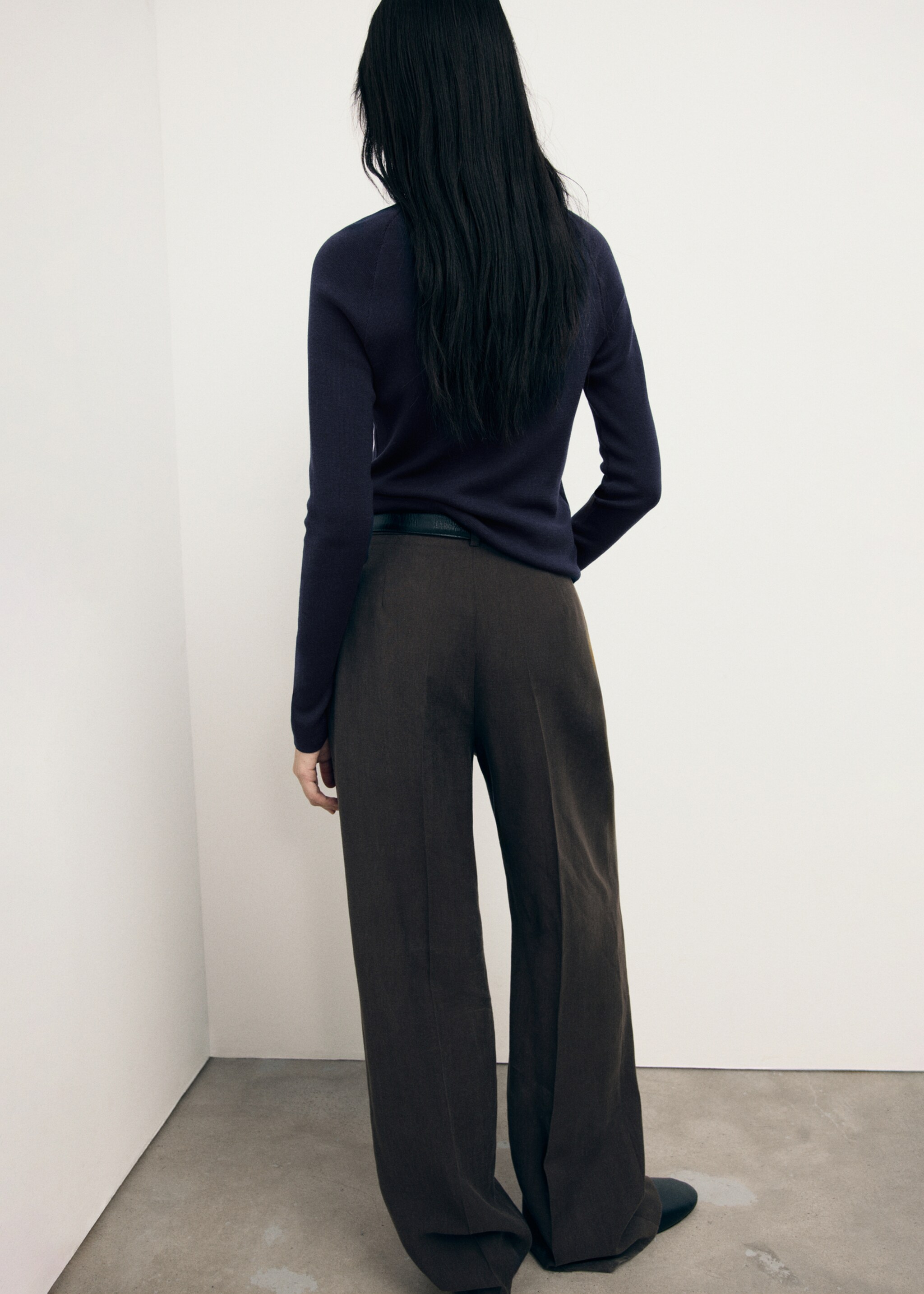 Sweater rajutan halus lengan panjang - Versi terbalik dari barang
