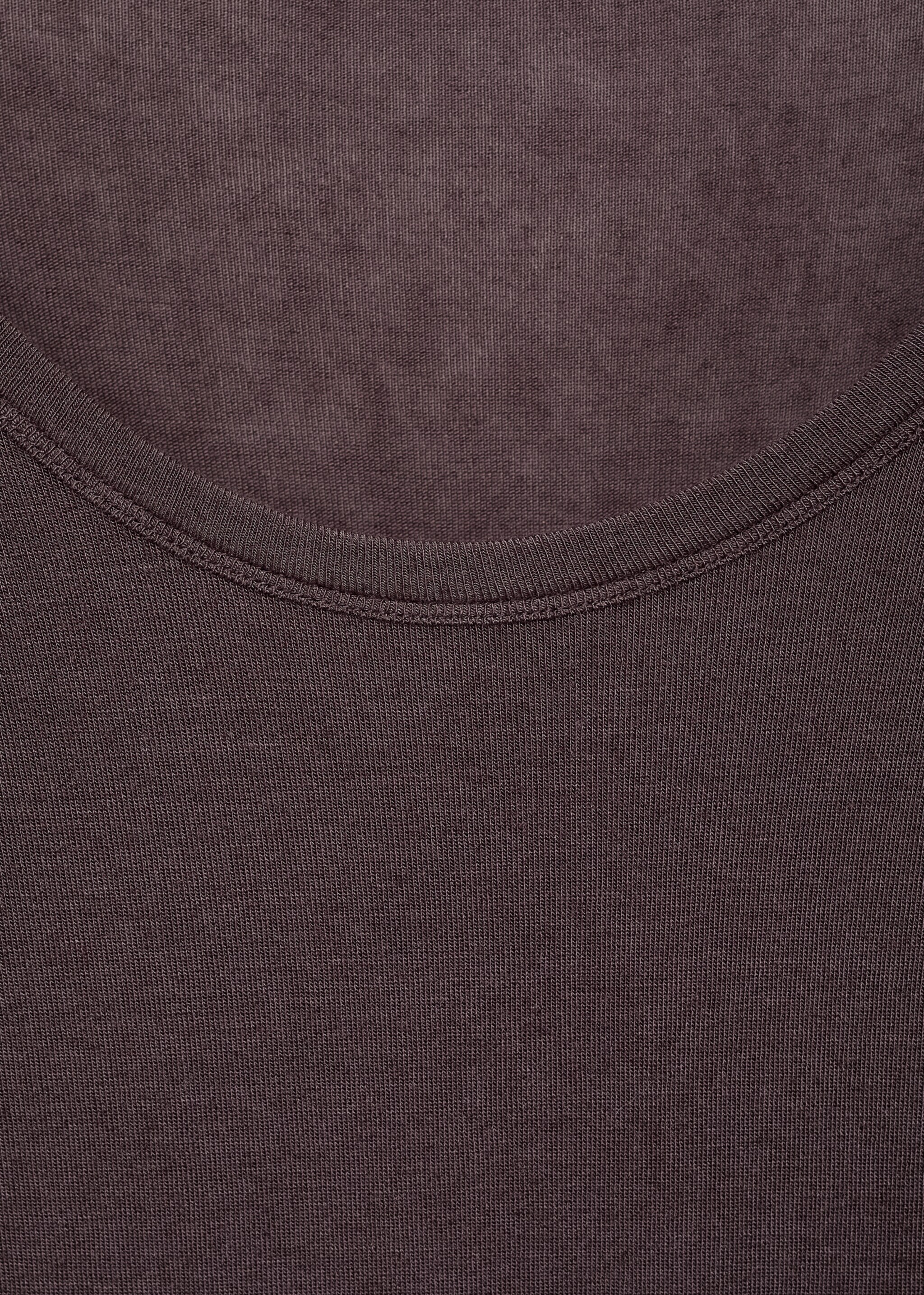 Cashmere pyjama t-shirt - Details of the article 8, Cognac. Ref: 17004107-00.