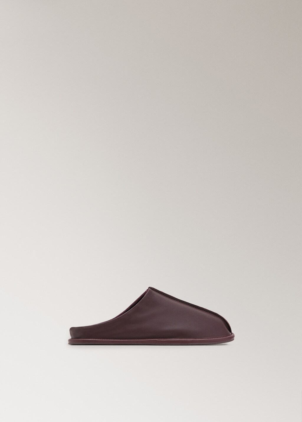 Leather clogs with stitching detail - image 4