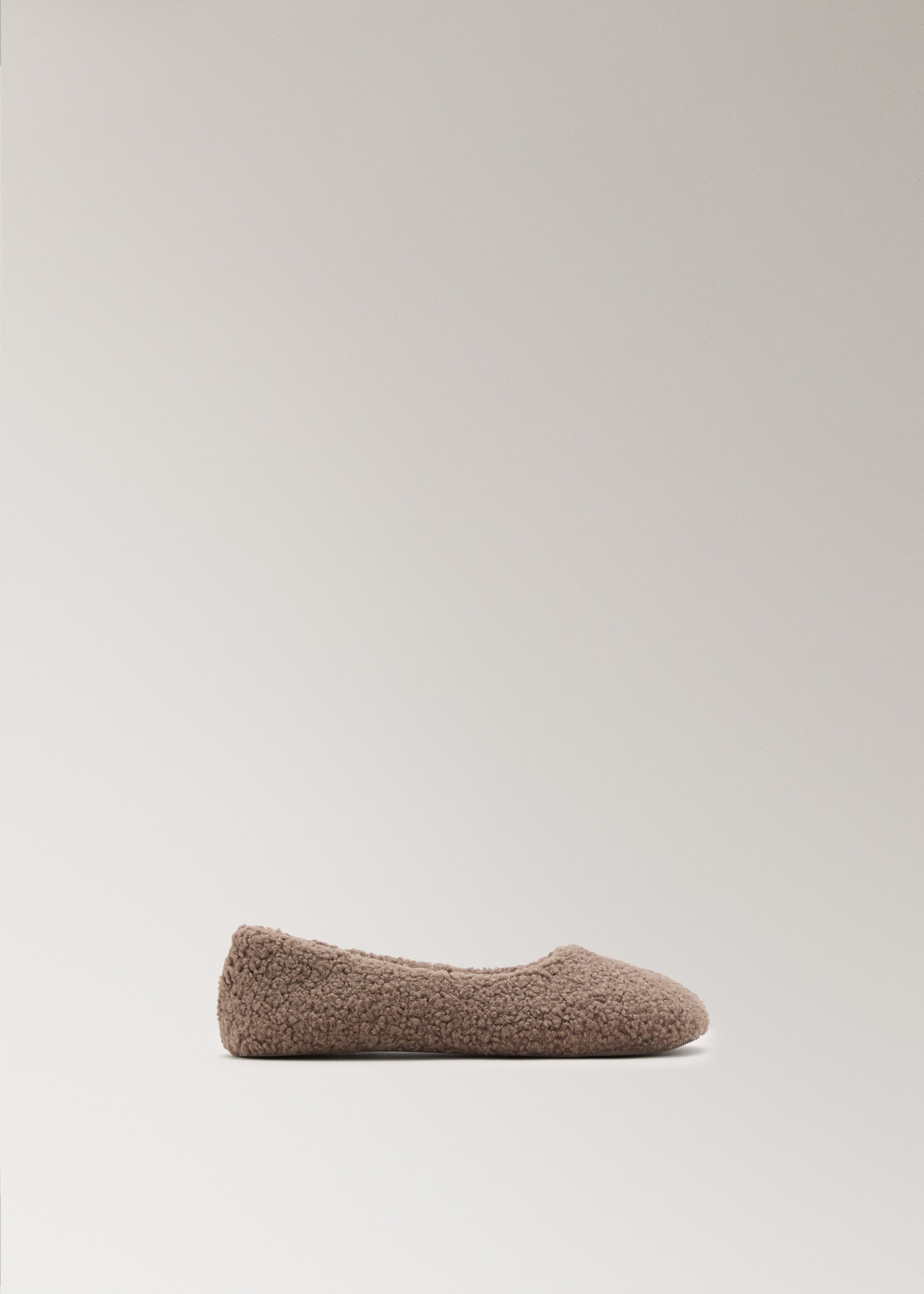 Ballerina van schapenvacht - Artikel zonder model, Bruin. Ref: 17004115-00.