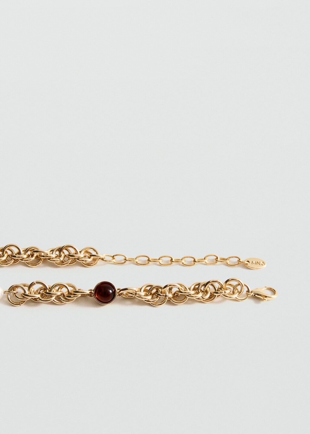 Combined bead chain necklace