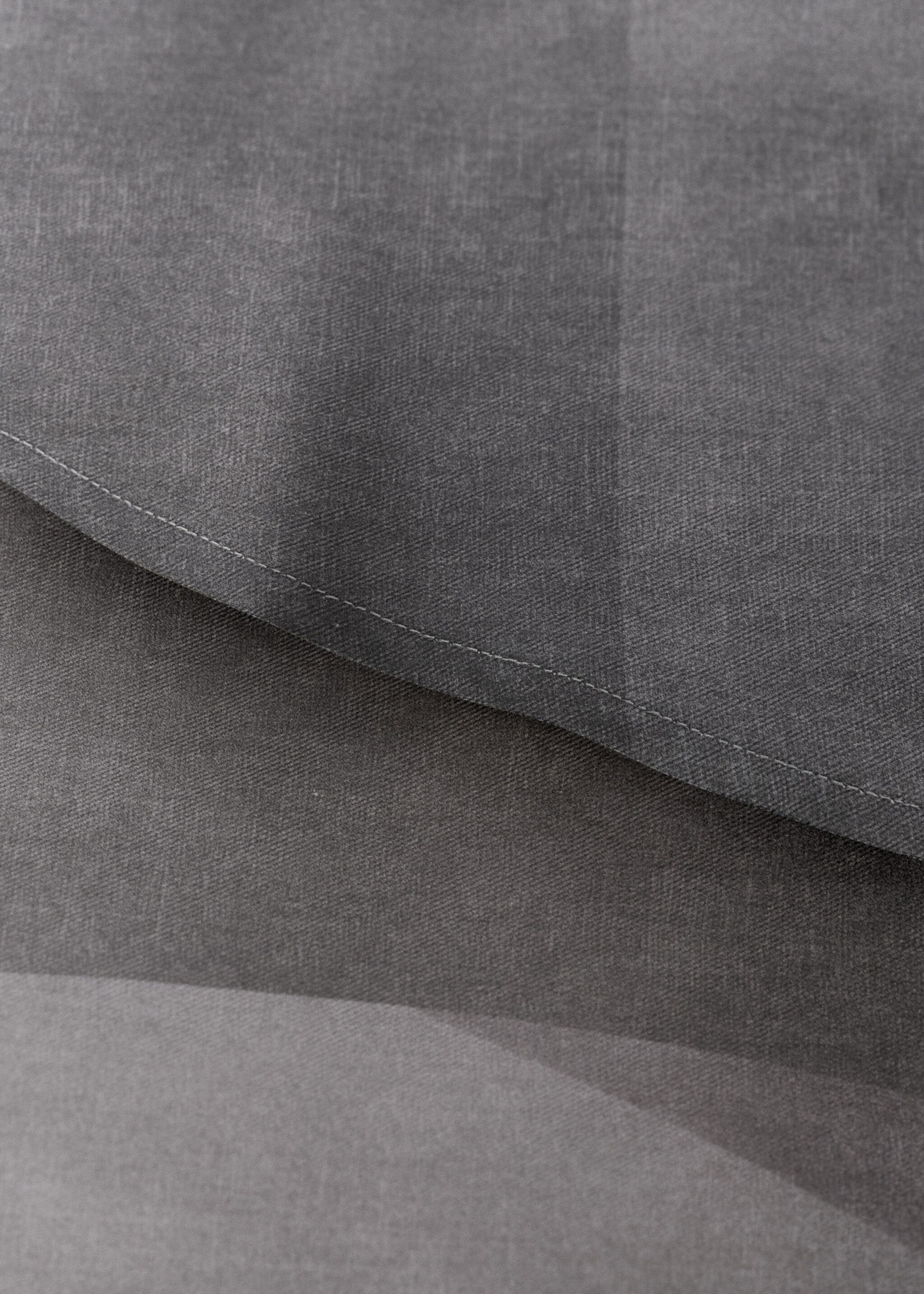 Round cotton tablecloth with geometric print, seats 6 to 8 people - Λεπτομέρεια του προϊόντος 1, Γκρι Σκούρο. Ref: 17004139-00.