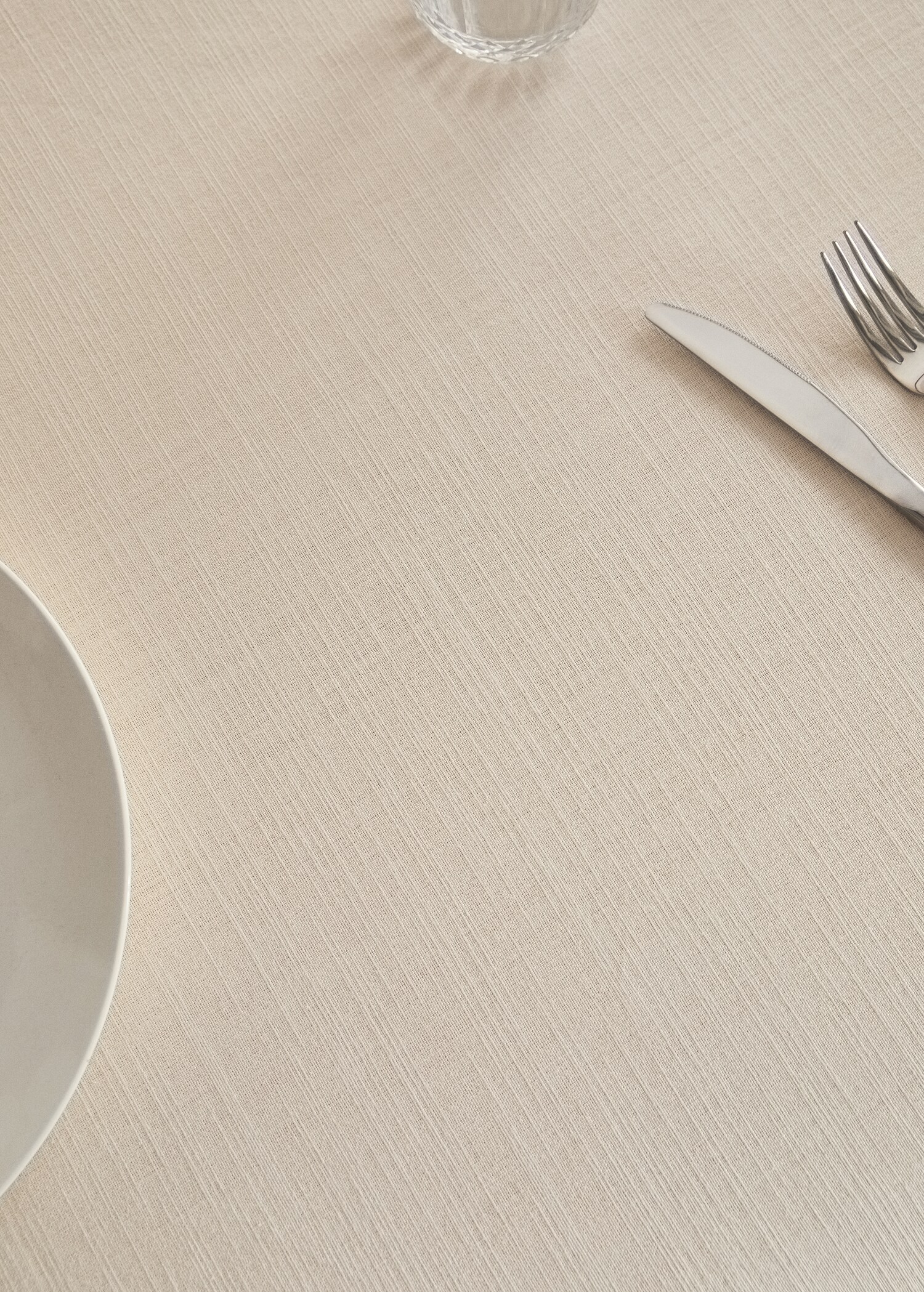 Cotton vanilla tablecloth for 2 to 4 diners - Details of the article 7