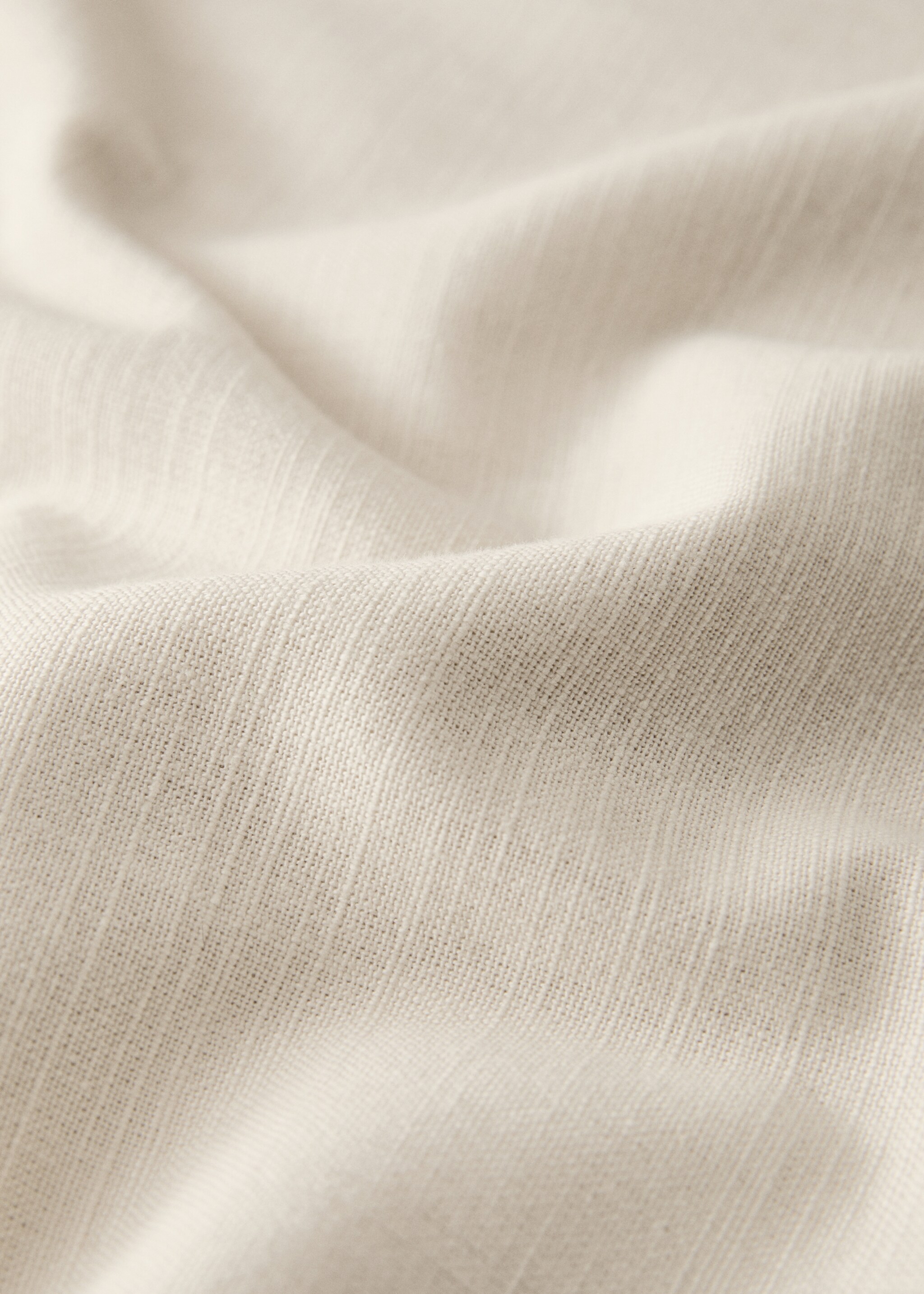 Cotton vanilla tablecloth for 6 to 8 diners - Details of the article 3, Vanilla. Ref: 17004148-00.