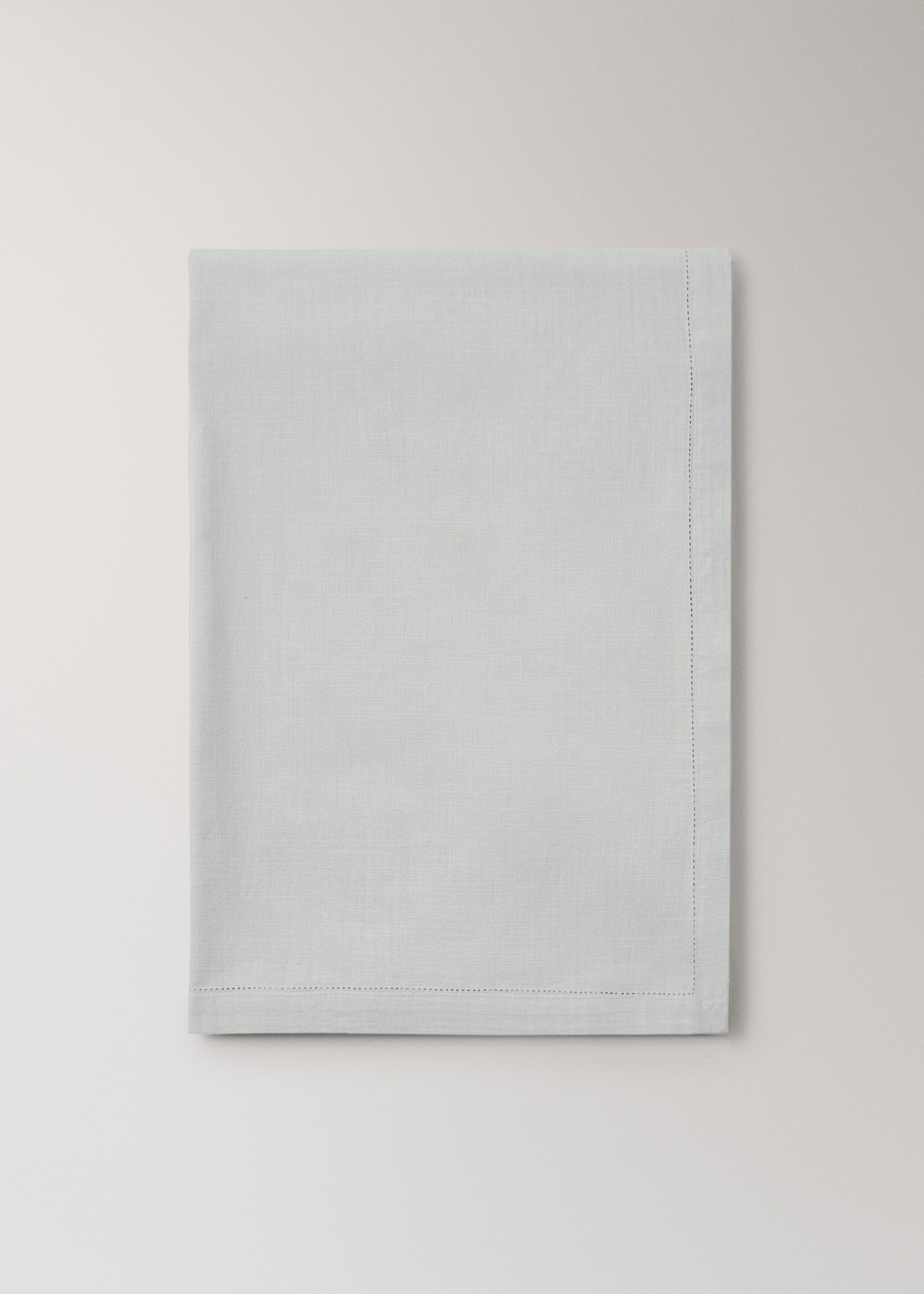 Cotton vanilla tablecloth for 8 to 10 diners - Article without model, Grey. Ref: 17004149-00.