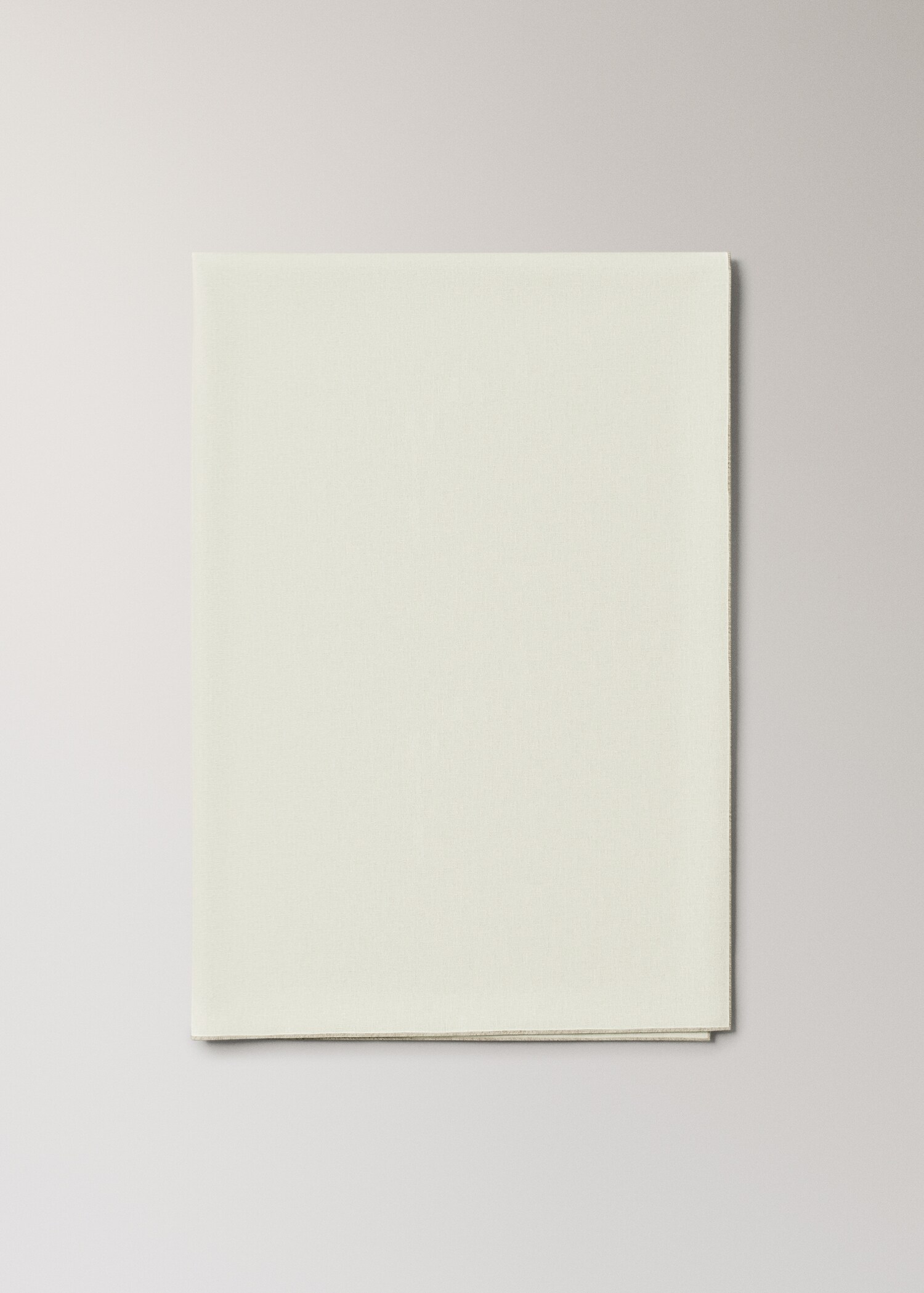 Tischdecke aus 100% Leinen mit Resin-Beschichtung, Overlock-Kontrast, geeignet für 4 bis 6 Gäste - Artikel ohne Model