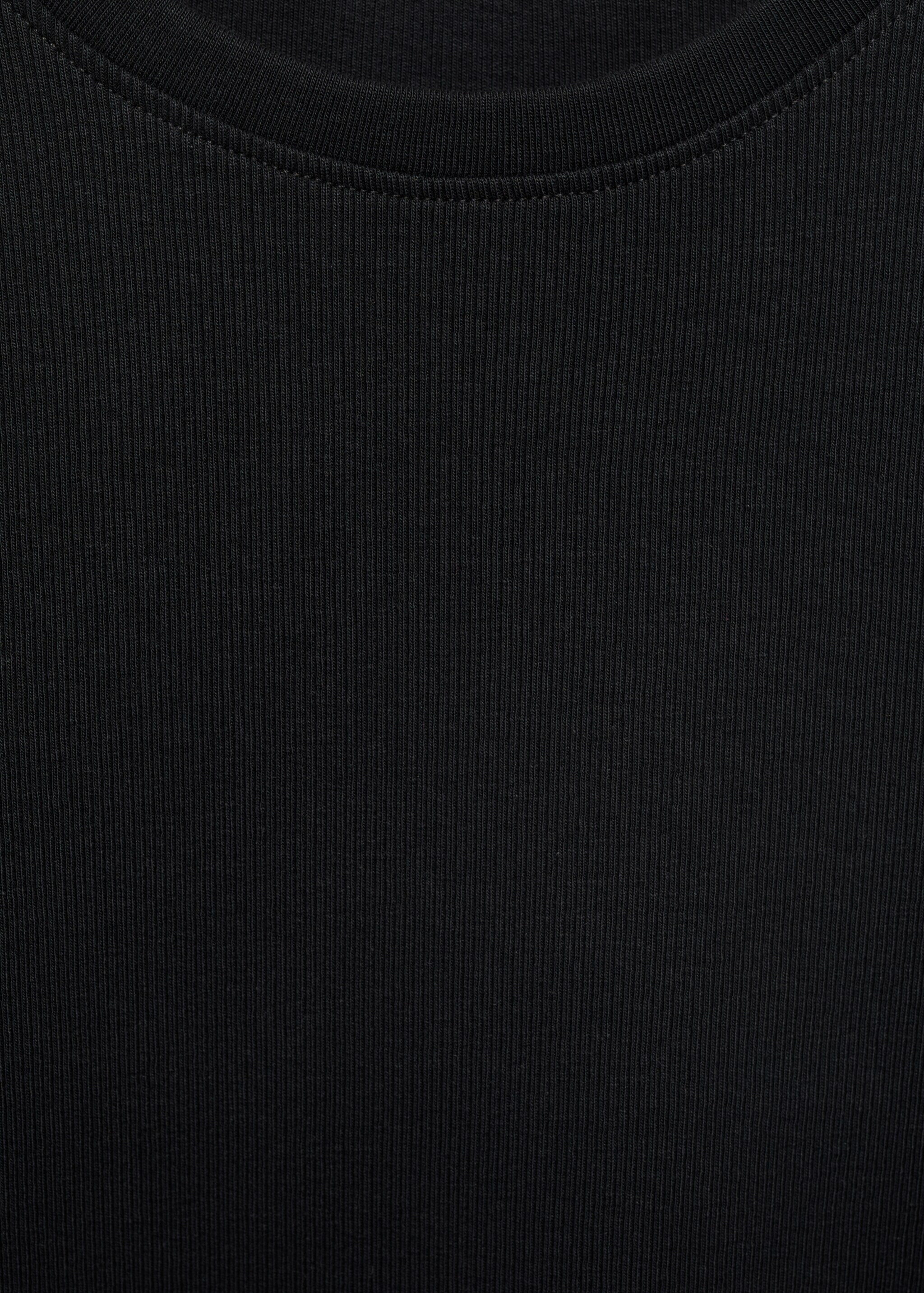 T-shirt côtelé manches longues - Détail de l'article 8