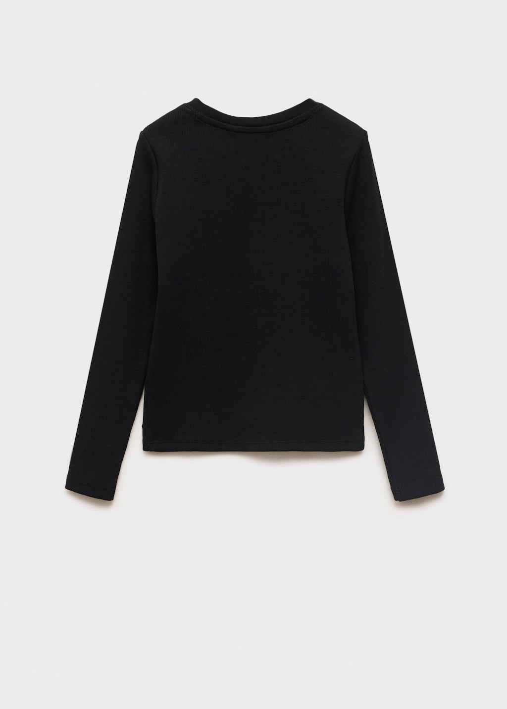 Ribbed long-sleeved t-shirt - Kids | MANGO Canada