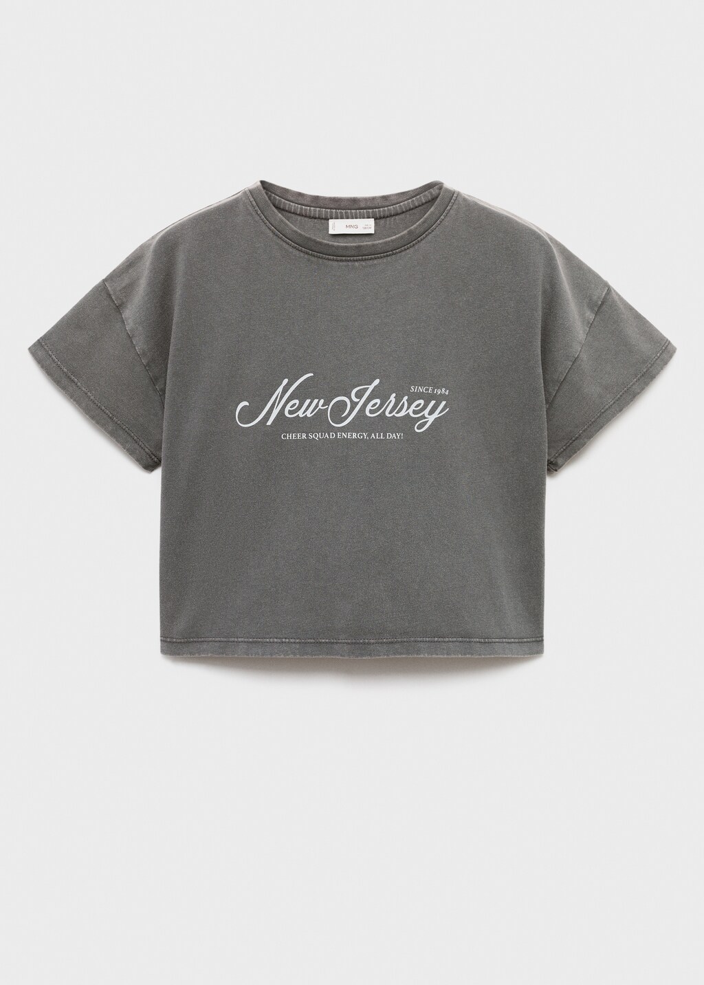 Printed cropped t-shirt