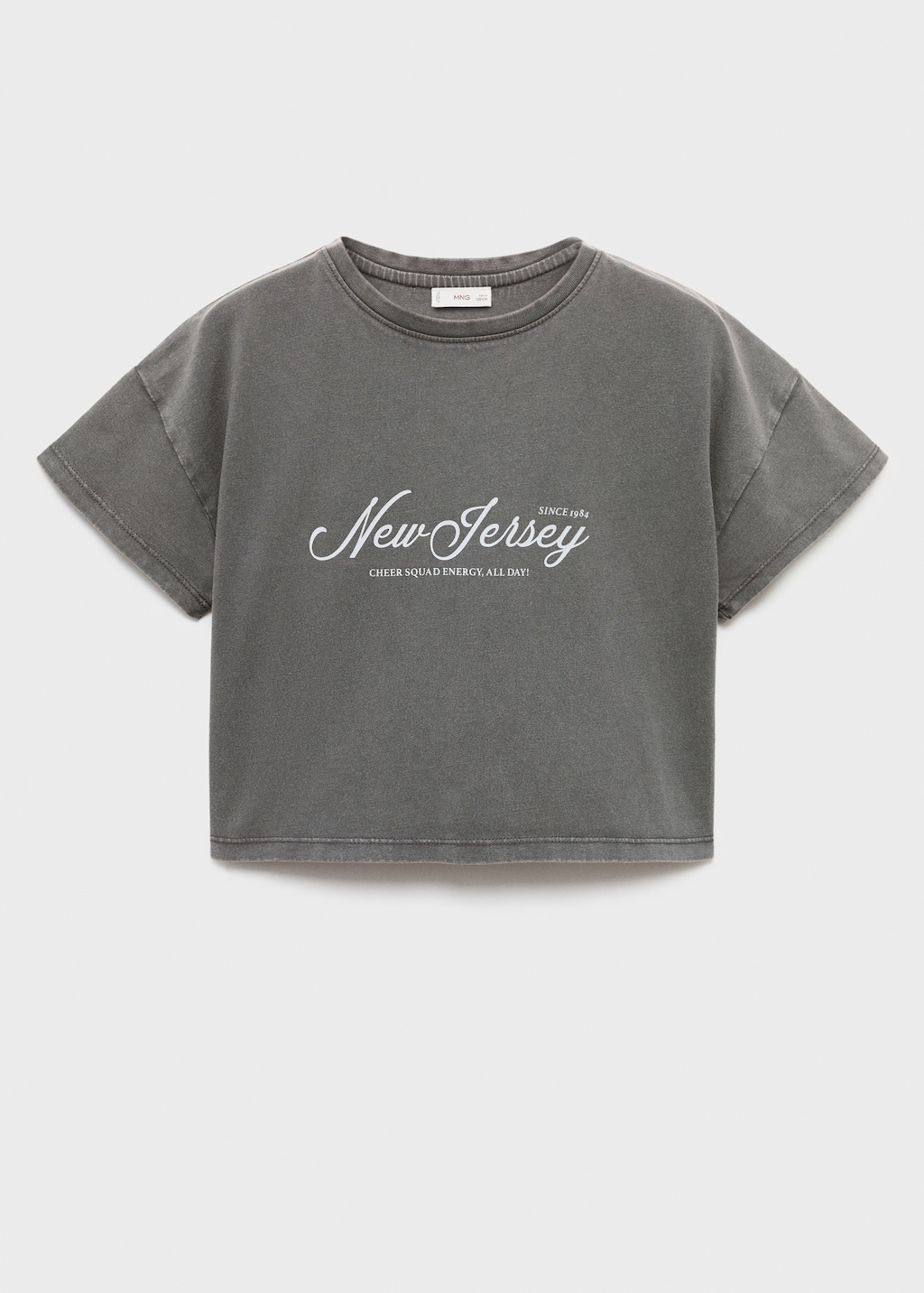 Printed cropped t-shirt