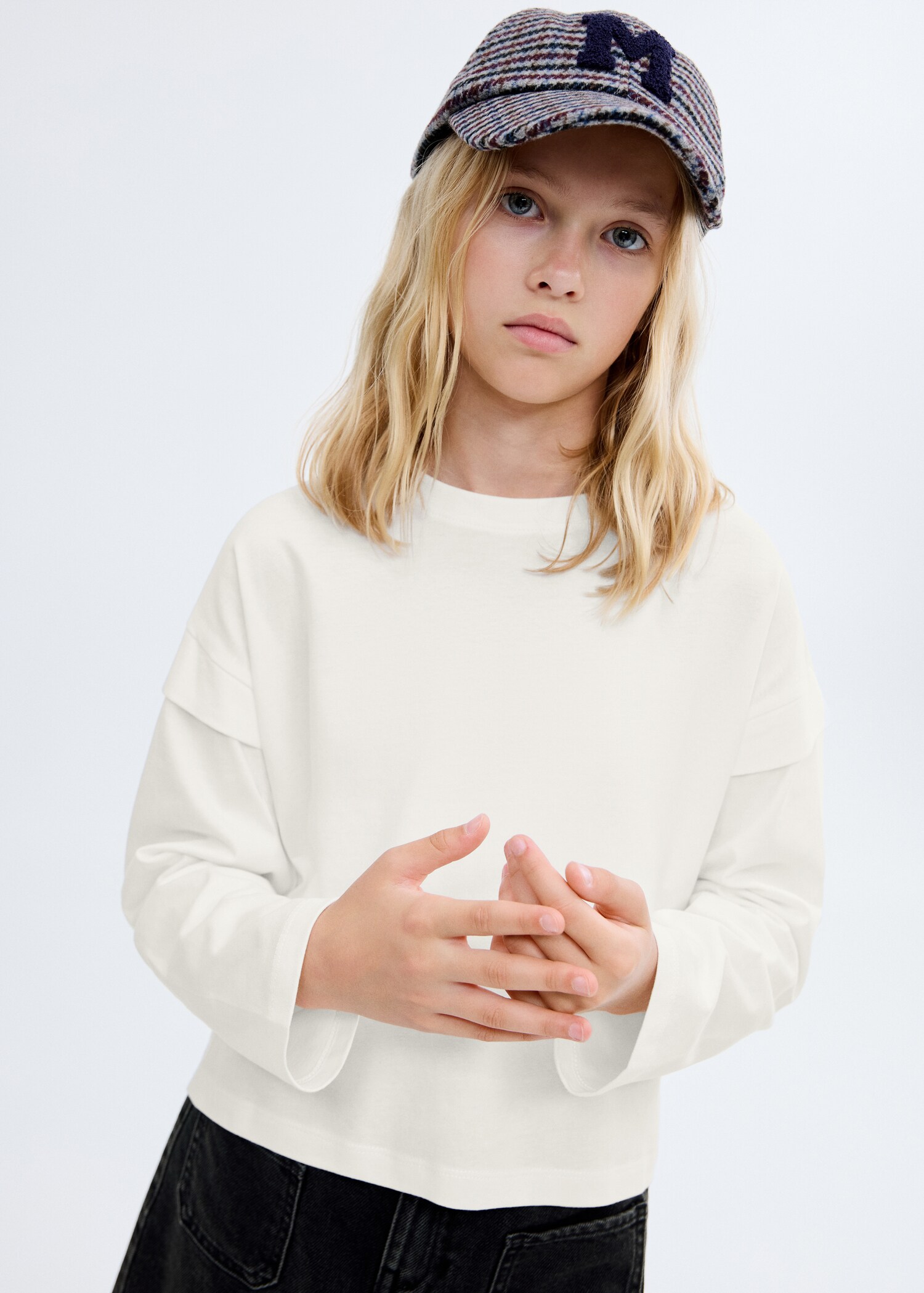 Sleeve detail t-shirt - Medium plane