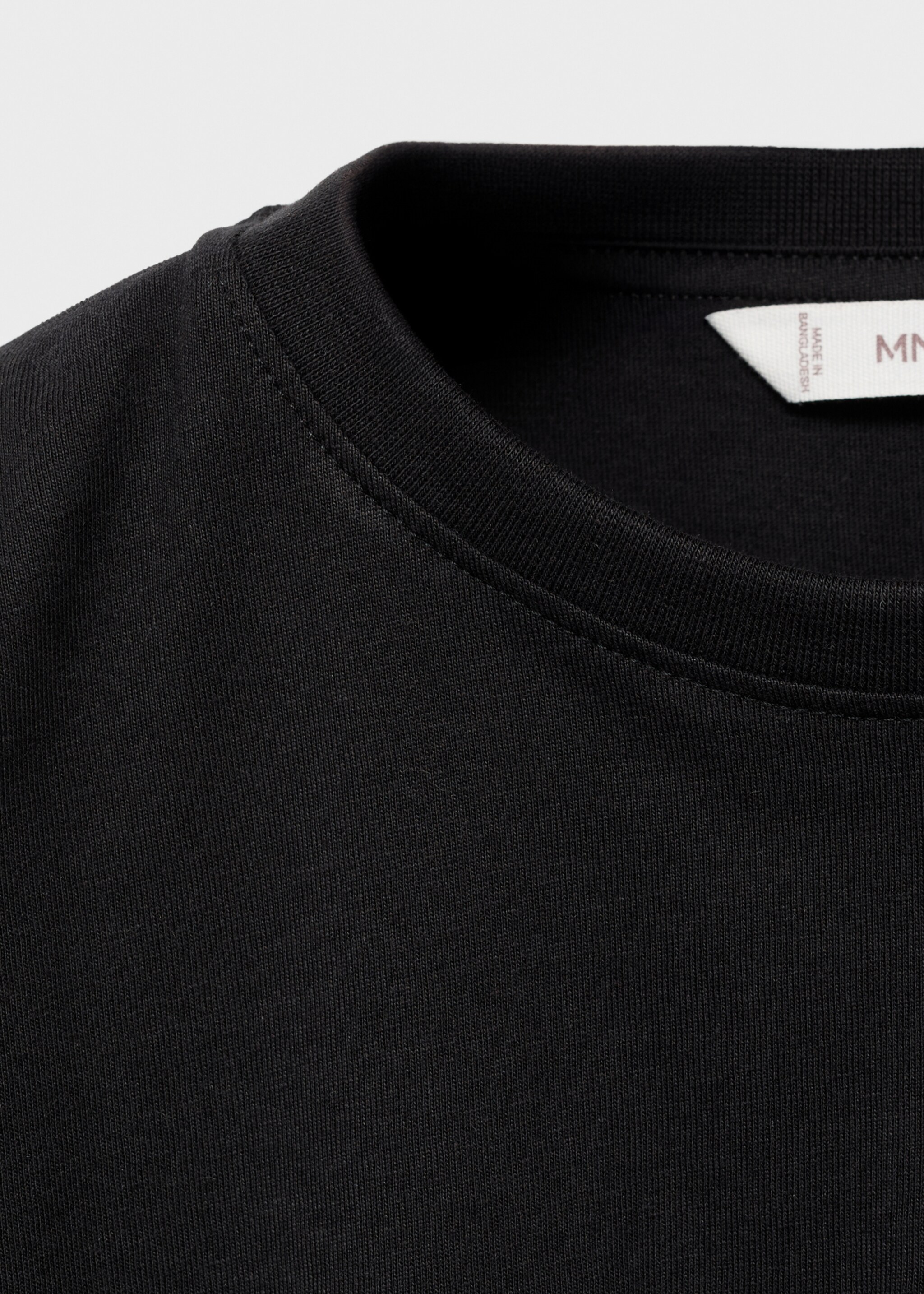T-shirt détail manches - Détail de l'article 8, Noir. Ref: 17004433-00.