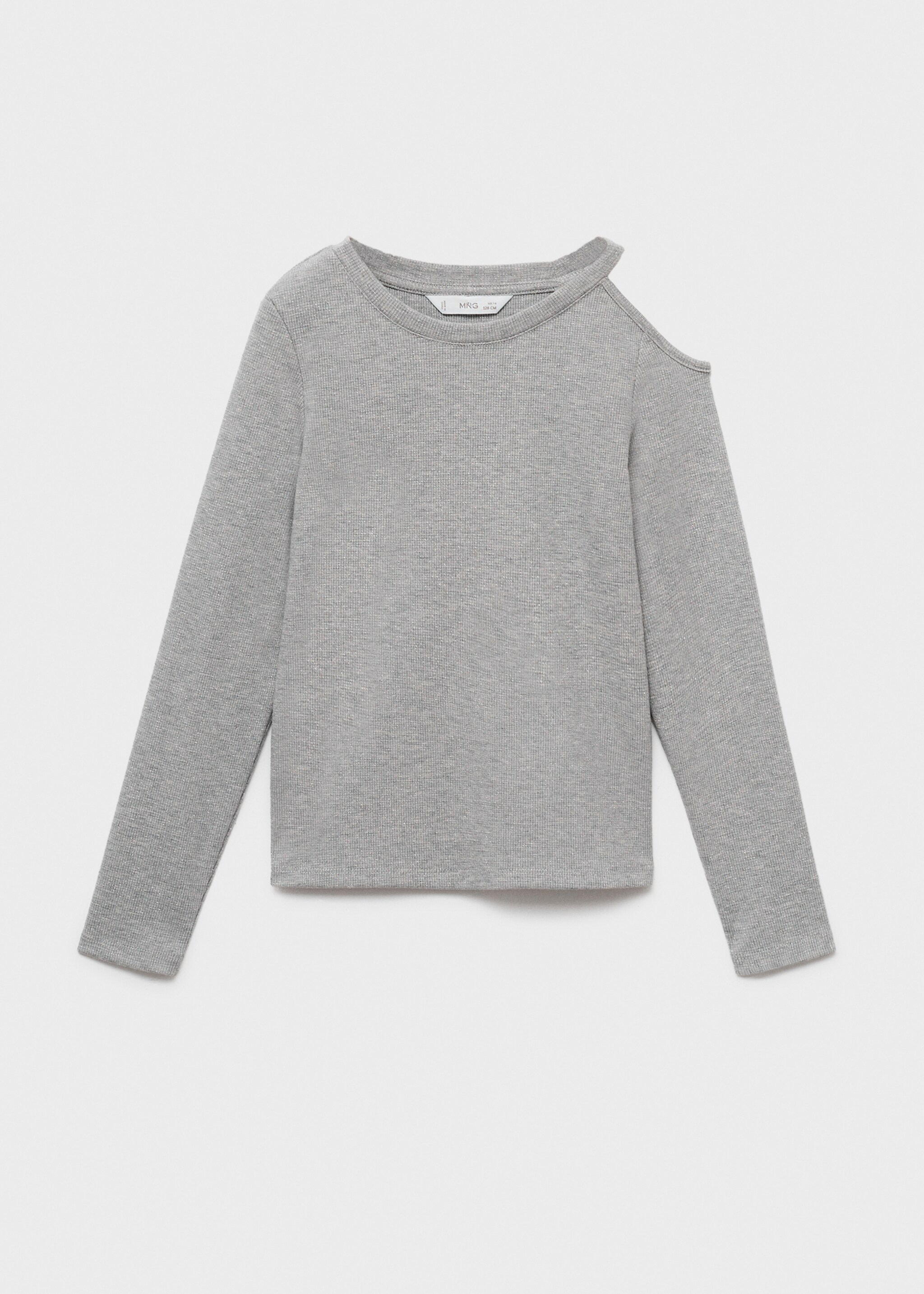 Ribbed cut-out T-shirt - Article without model