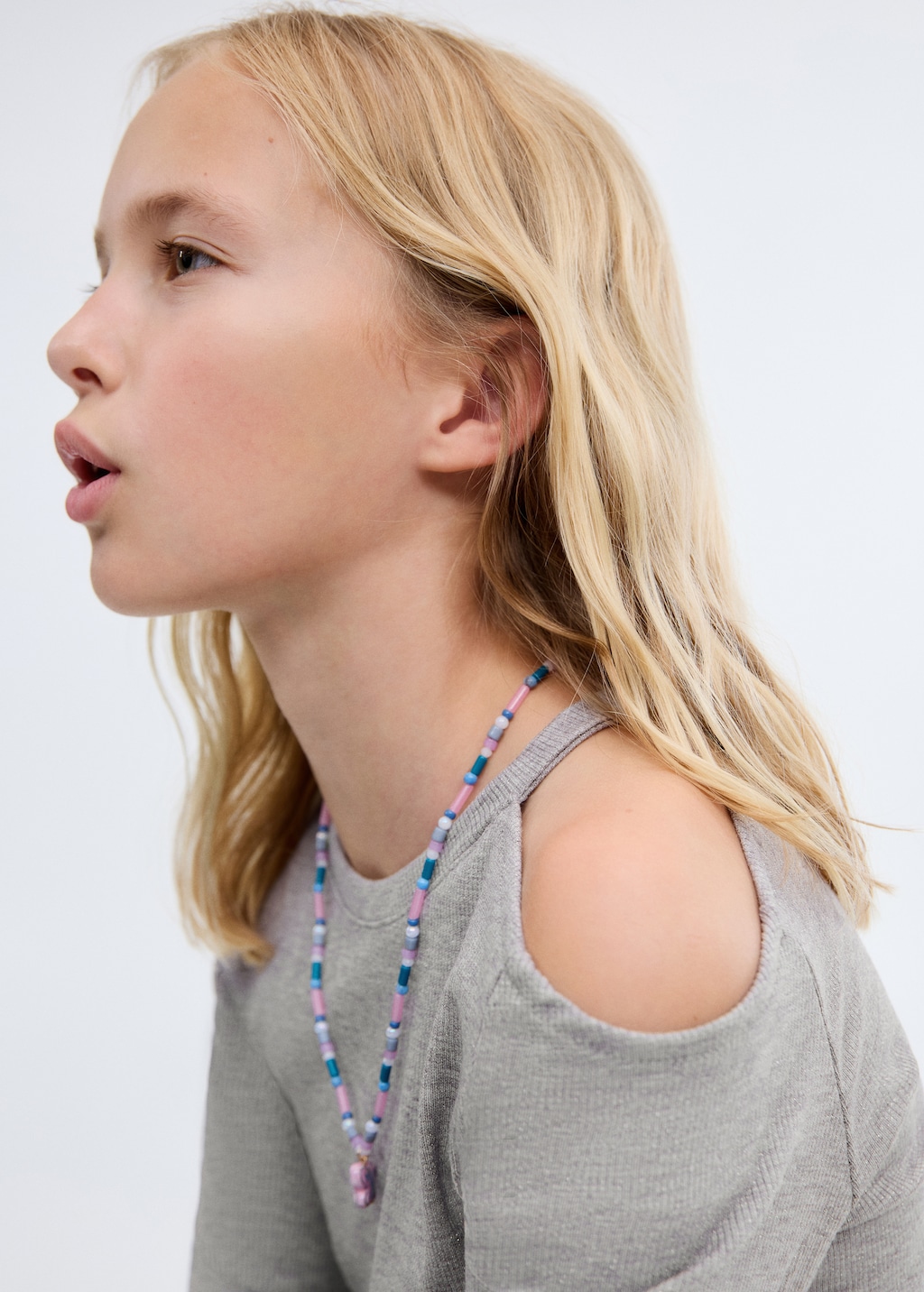 Lurex top with cut-out