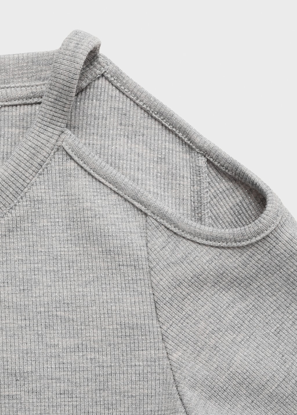 Lurex top with cut-out