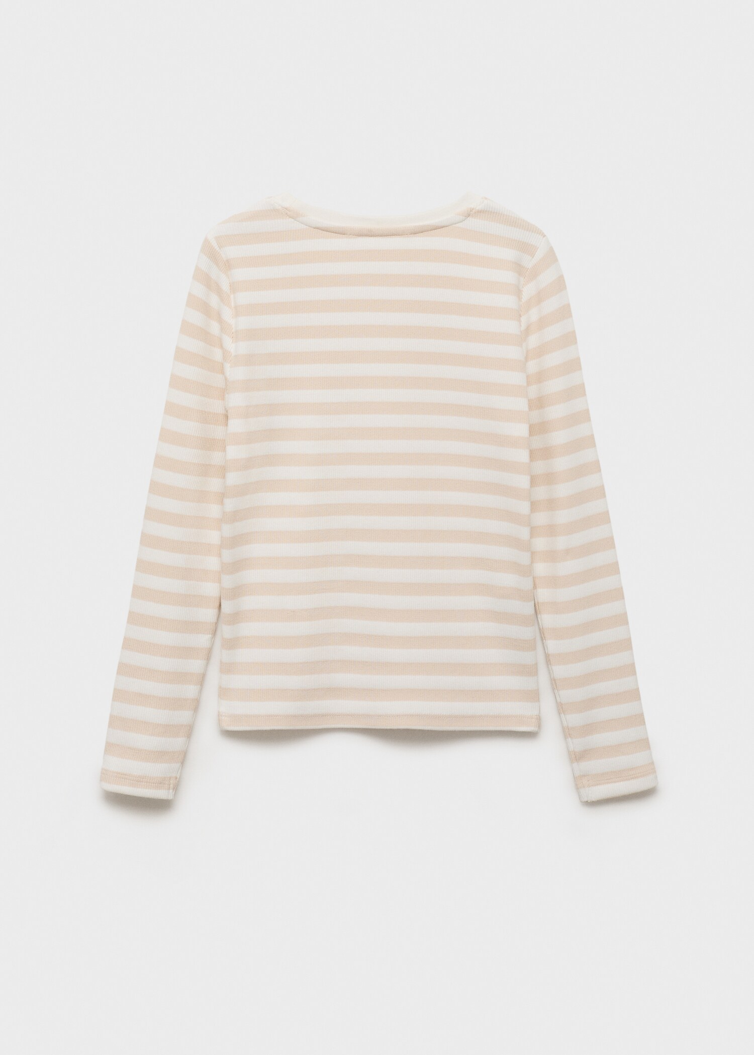 T-shirt coton à rayures - Verso de l’article