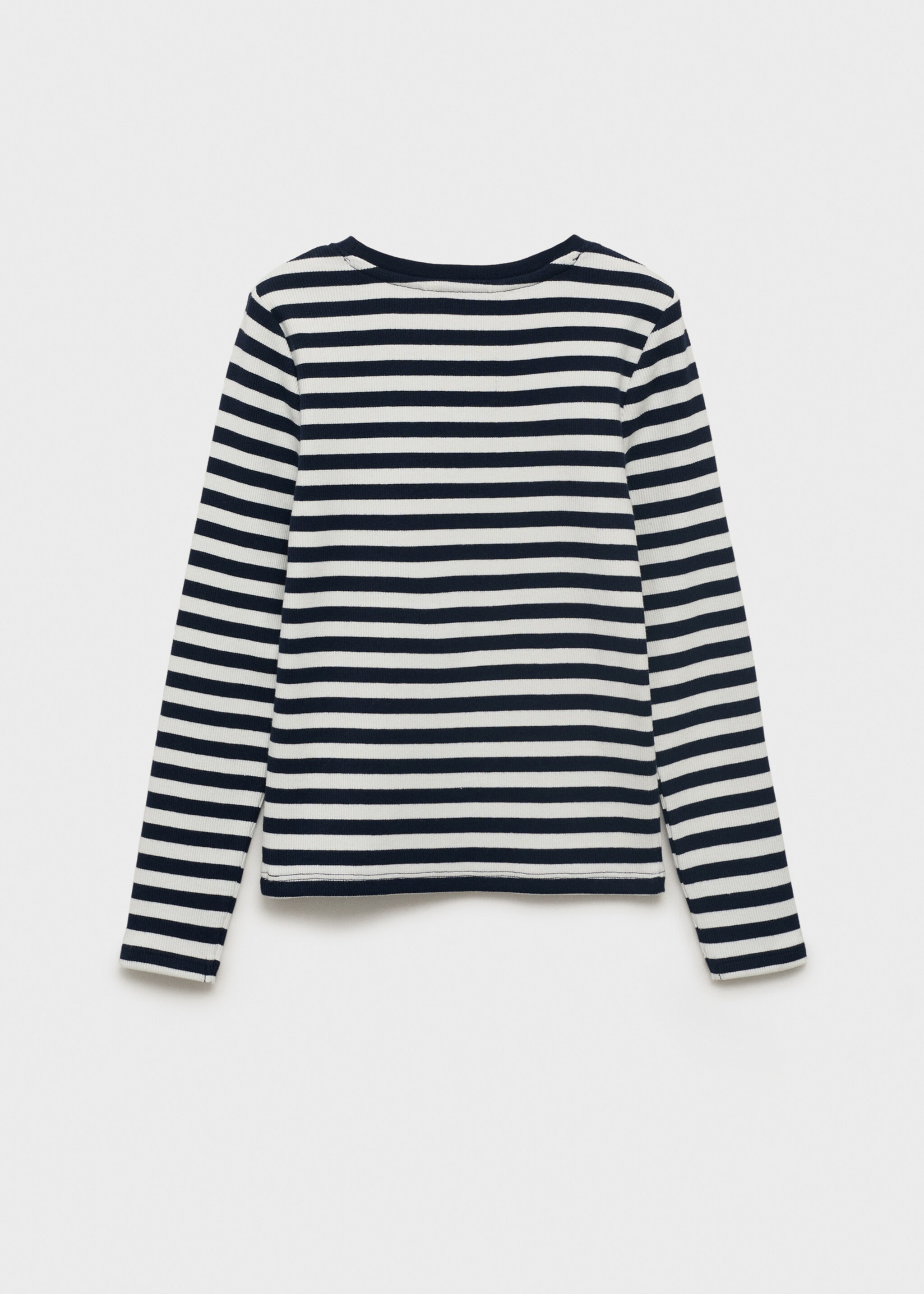 T-shirt coton à rayures - Verso de l’article