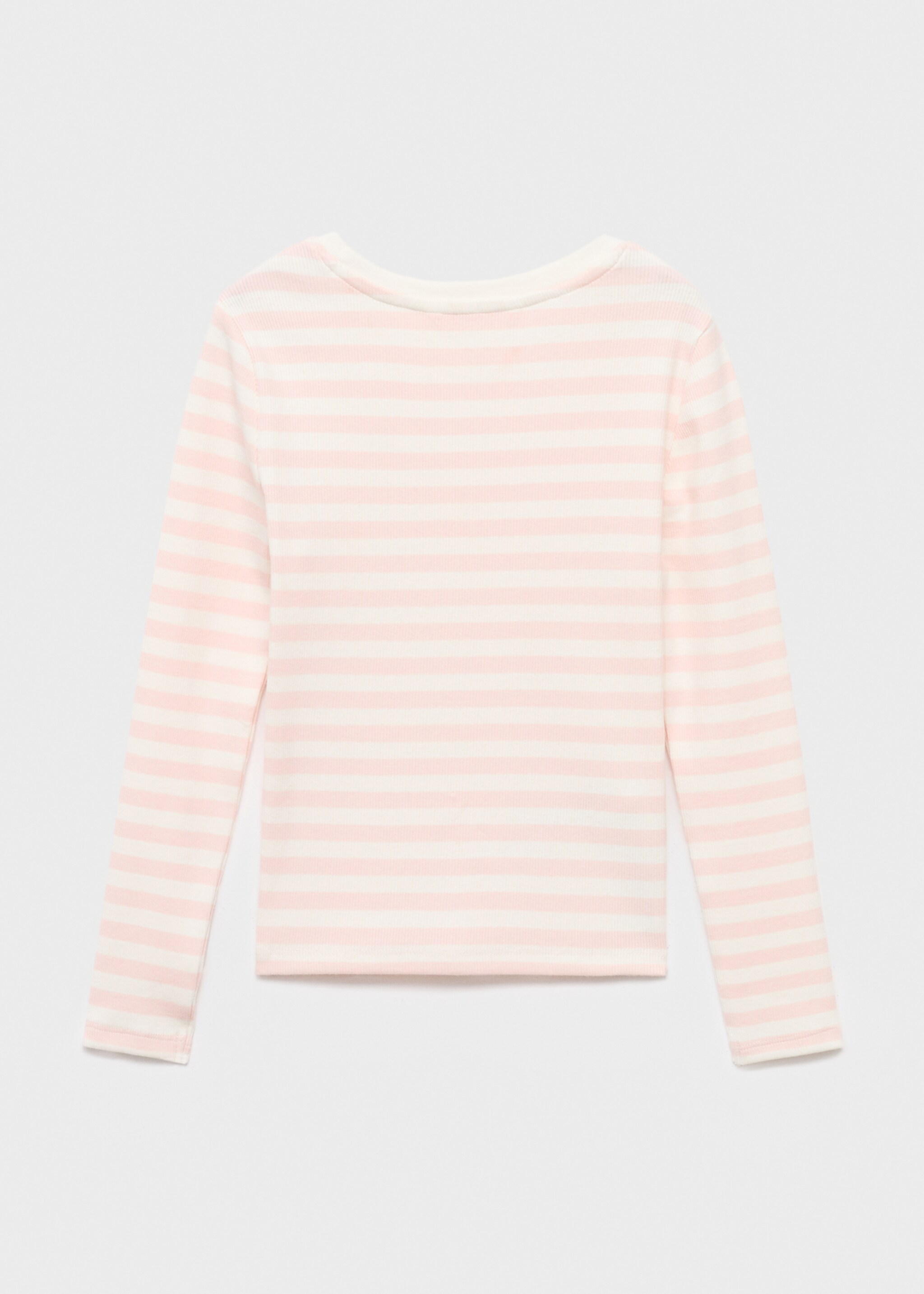 Striped cotton T-shirt - Reverse of the article