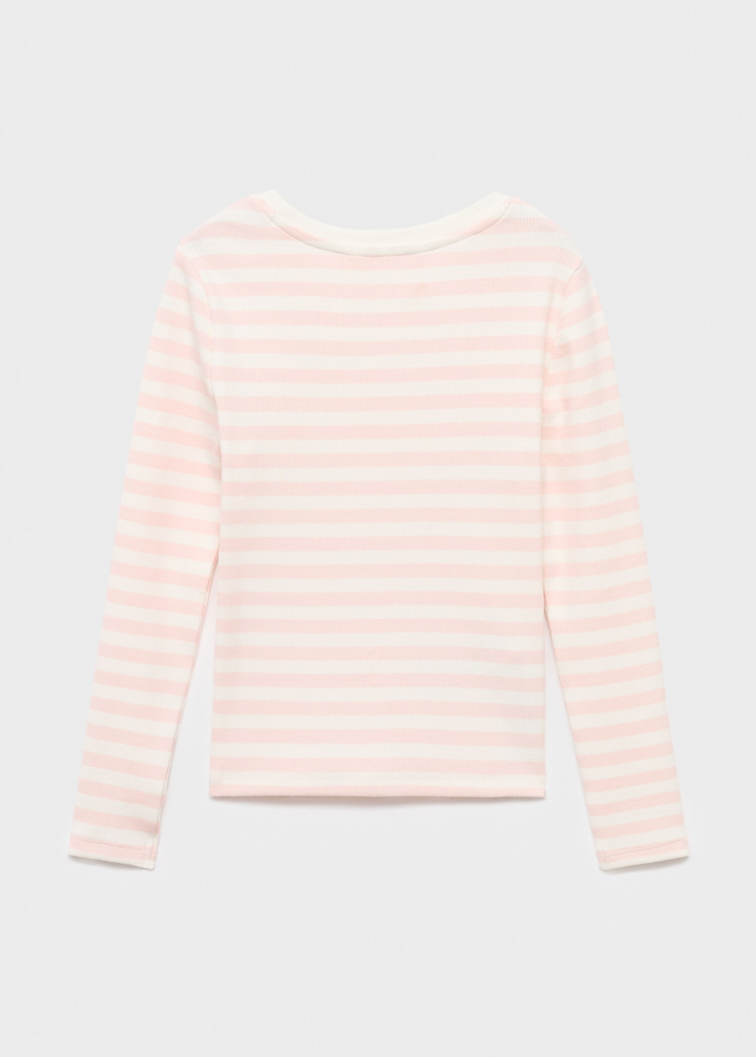 T-shirt coton à rayures - Verso de l’article