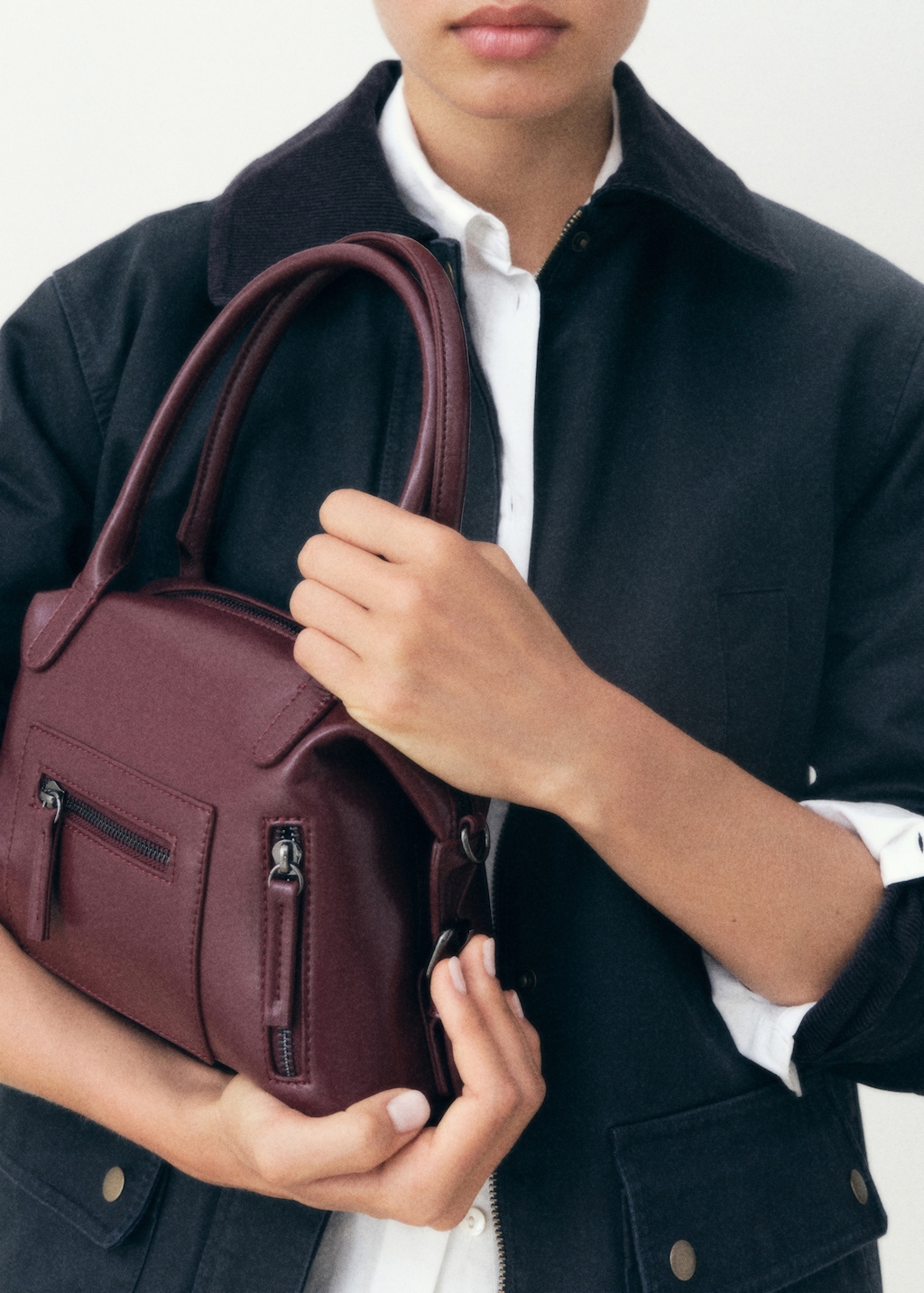 Mini structured handbag