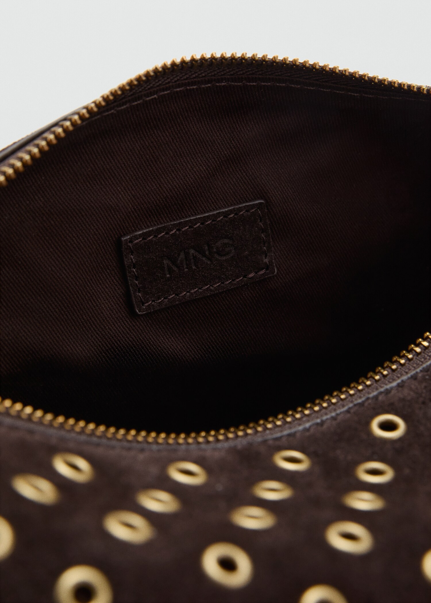 Suede eyelet shoulder bag - Details of the article 3