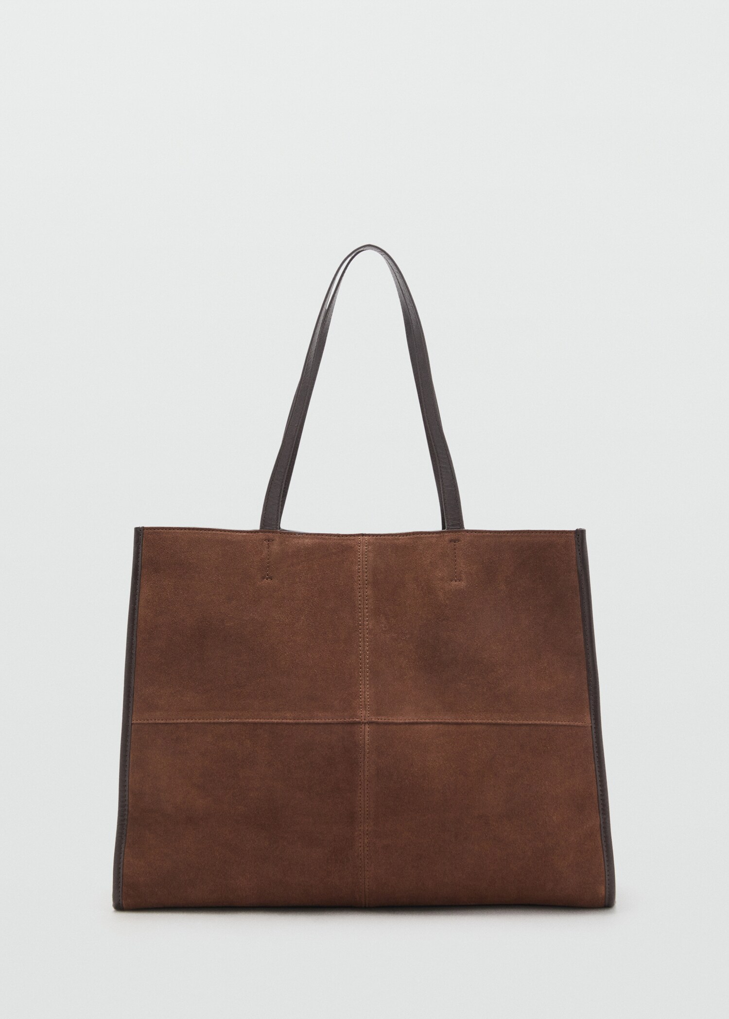 Suede leather shopper bag - Article without model