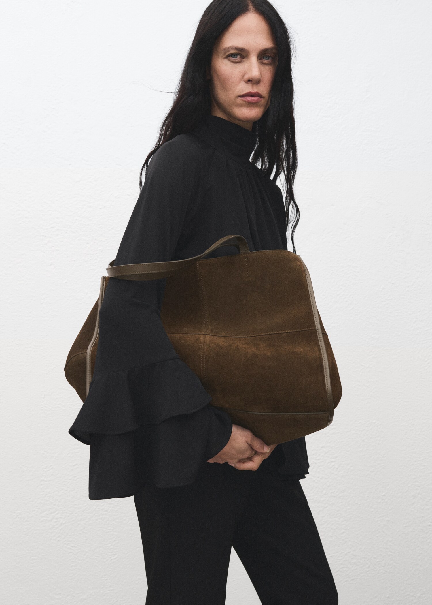 Bolso shopper piel serraje - Detalle del artículo 9