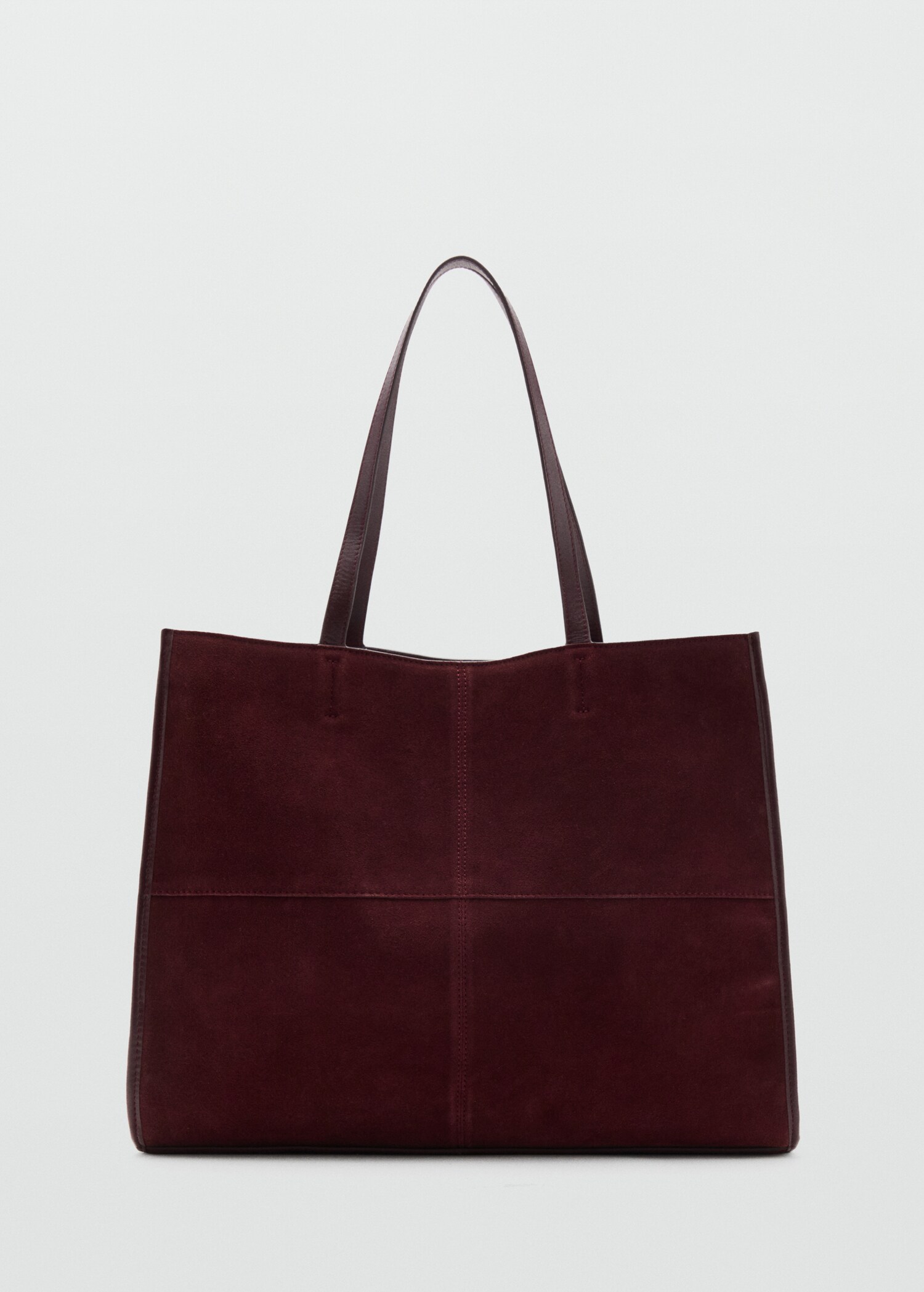 Suede leather shopper bag - Article without model