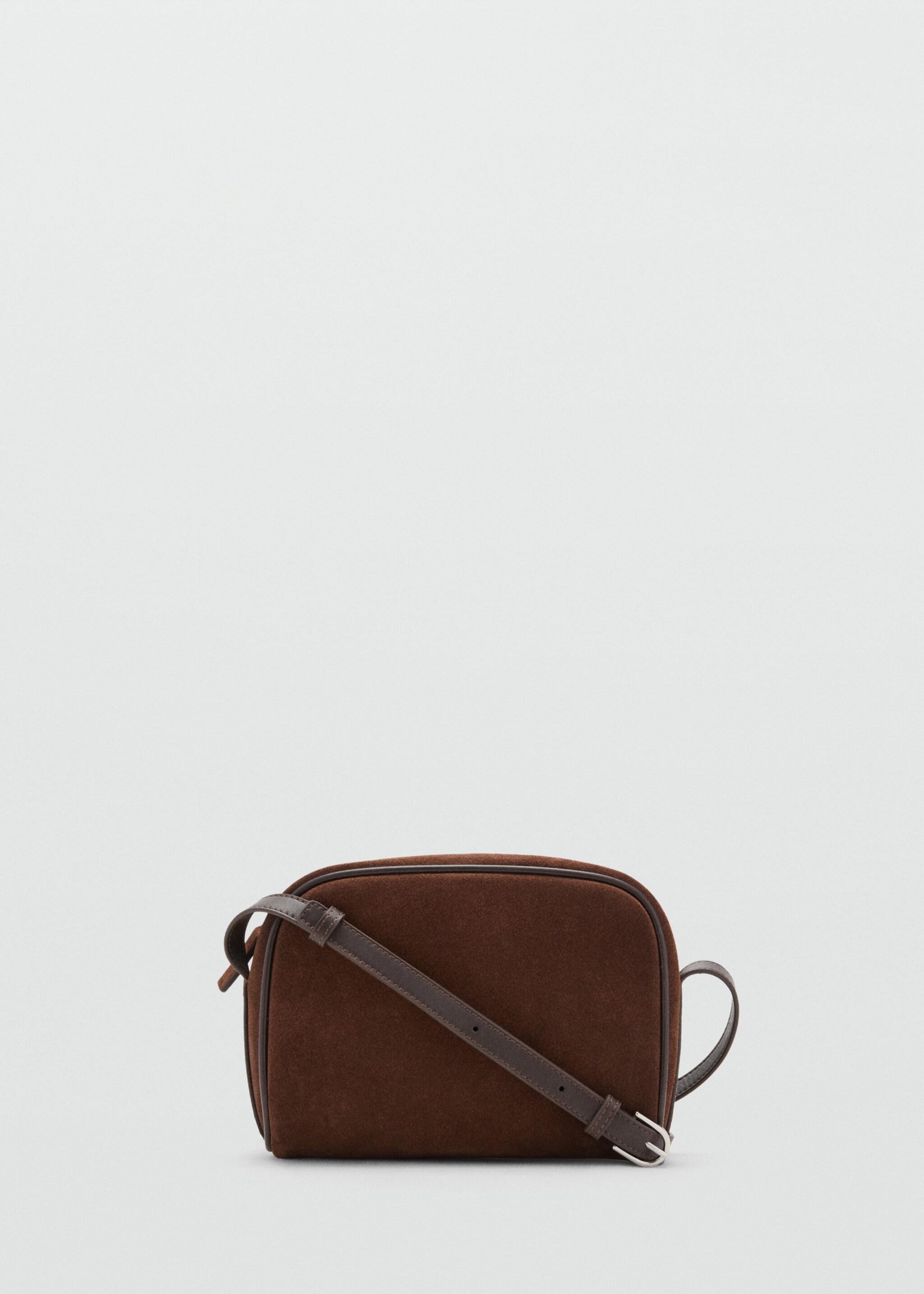 Bolso bandolera piel serraje - Article sense model, Xocolata. Ref: 17004447-00.