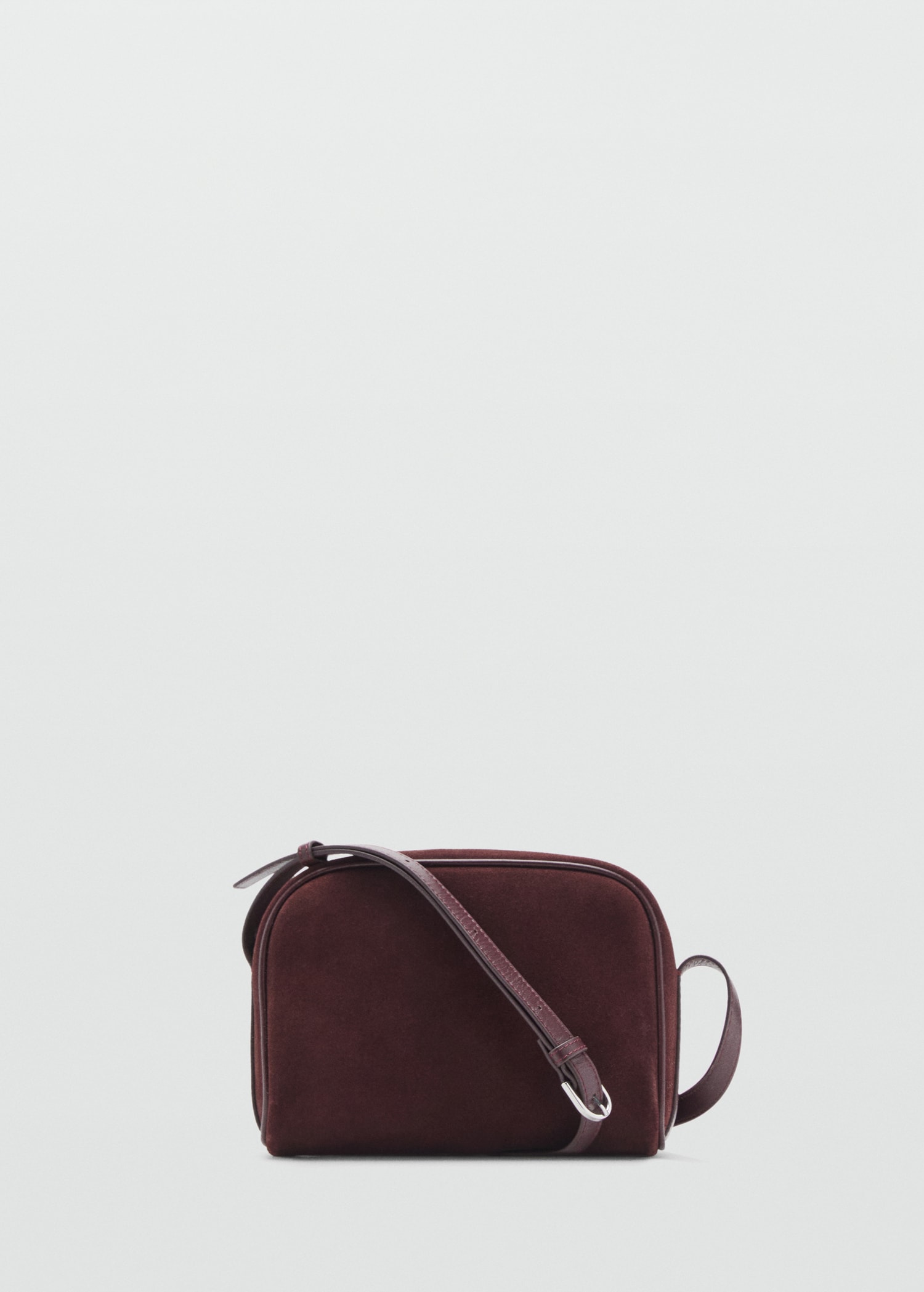 Suede leather shoulder bag