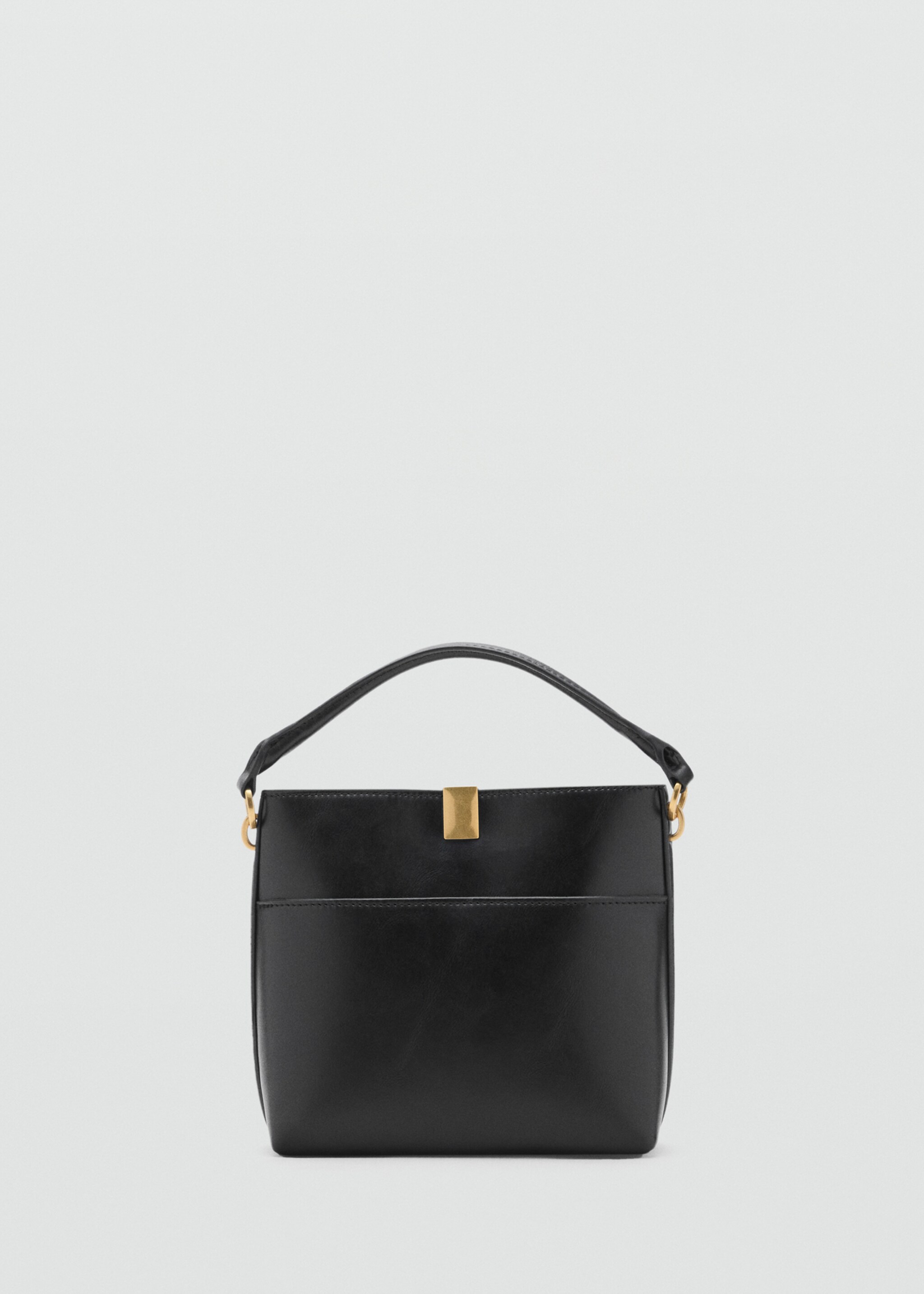 Bucket bag with metal detail - Article without model, Black. Ref: 17004449-00.
