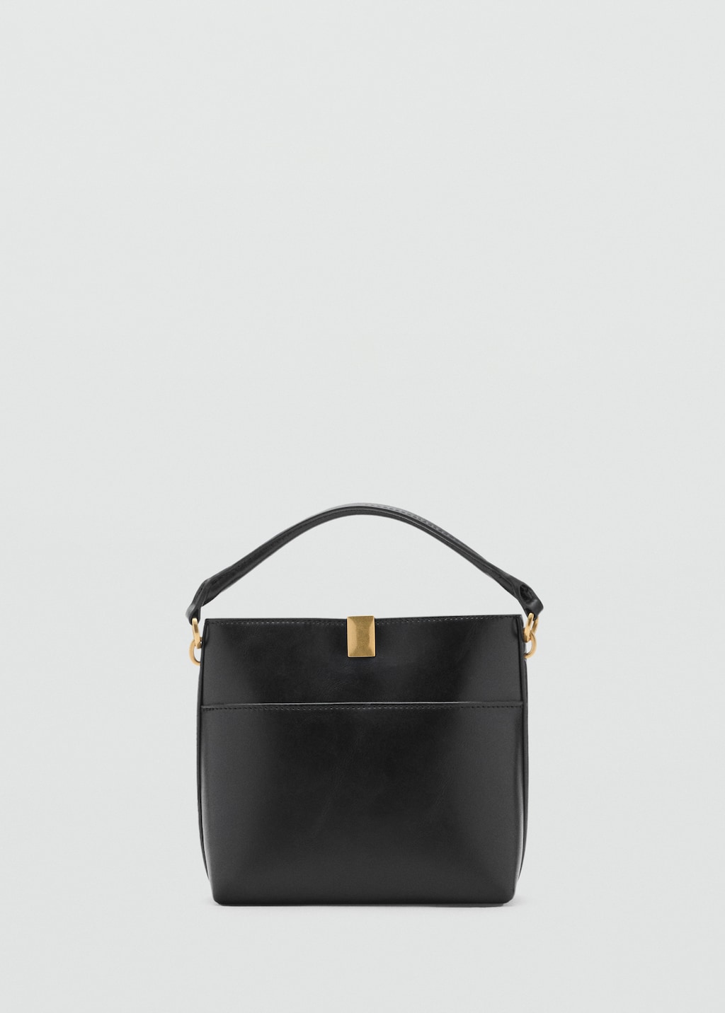 Bucket bag with metal detail