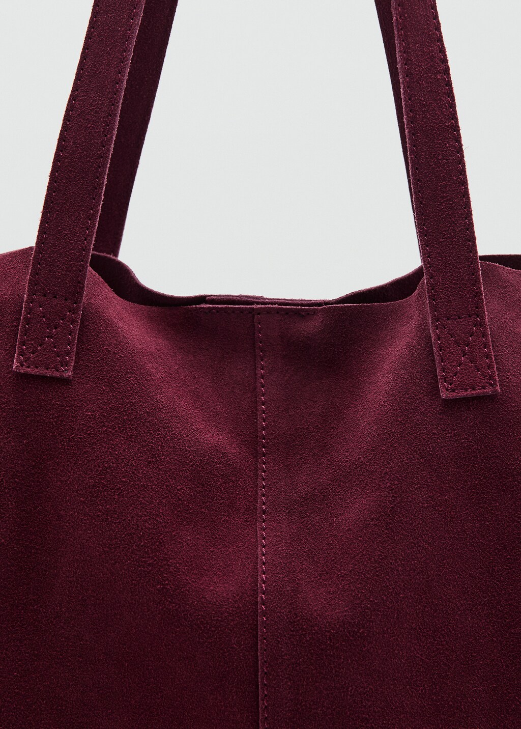 Leather tote bag