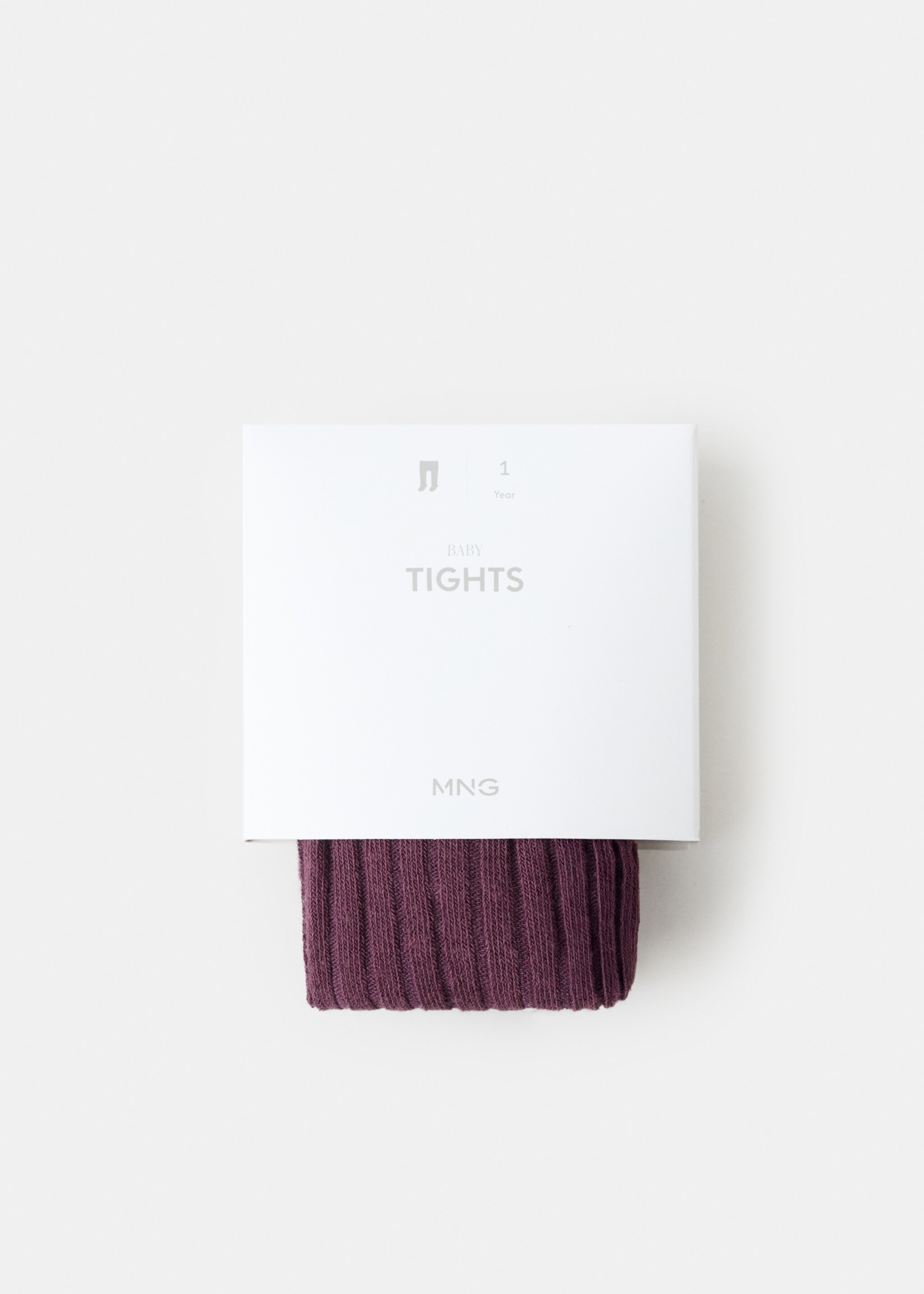 Ribbed tights - Details of the article 0, Cherry. Ref: 17004784-00.