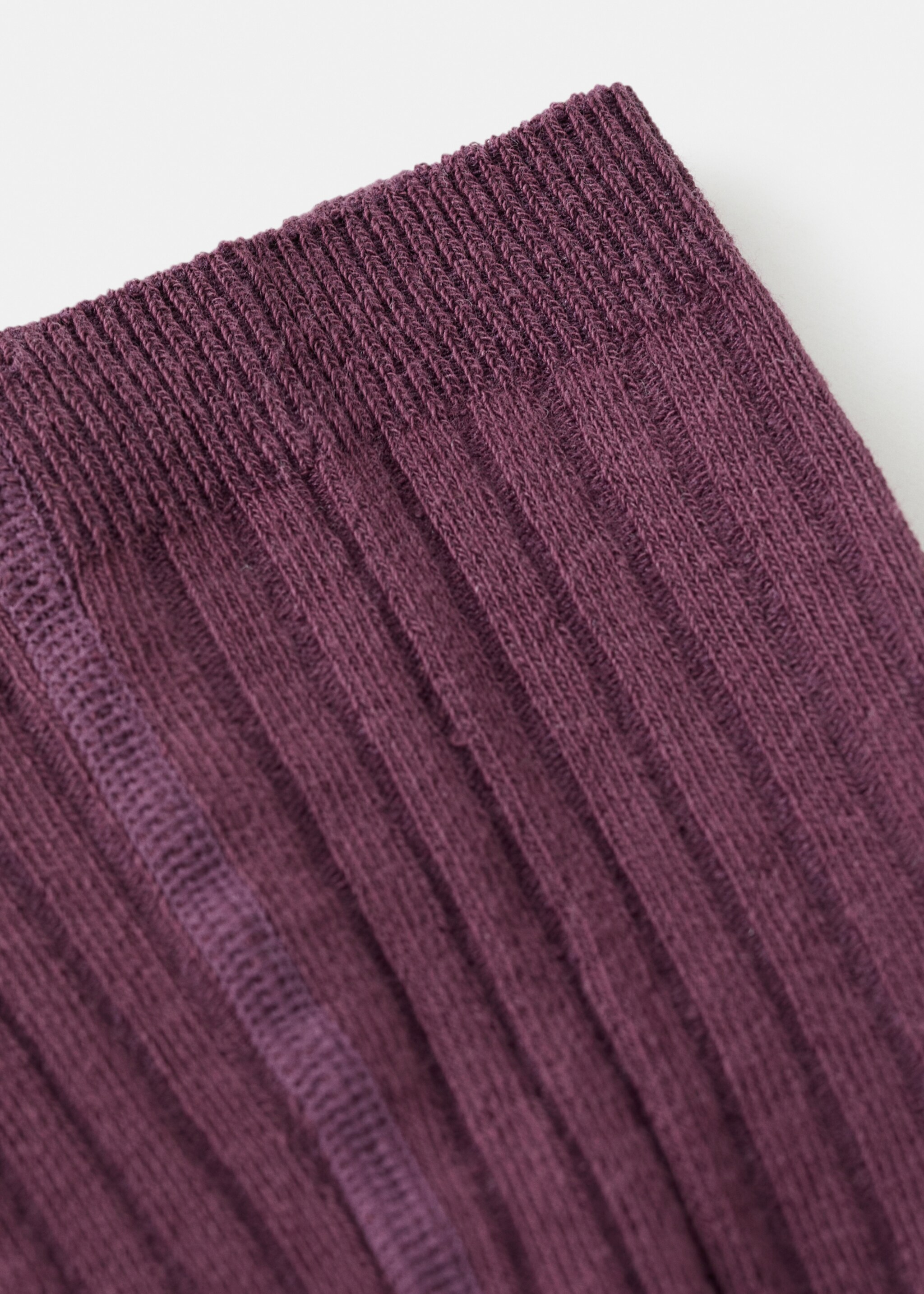 Ribbed tights - Details of the article 8, Cherry. Ref: 17004784-00.