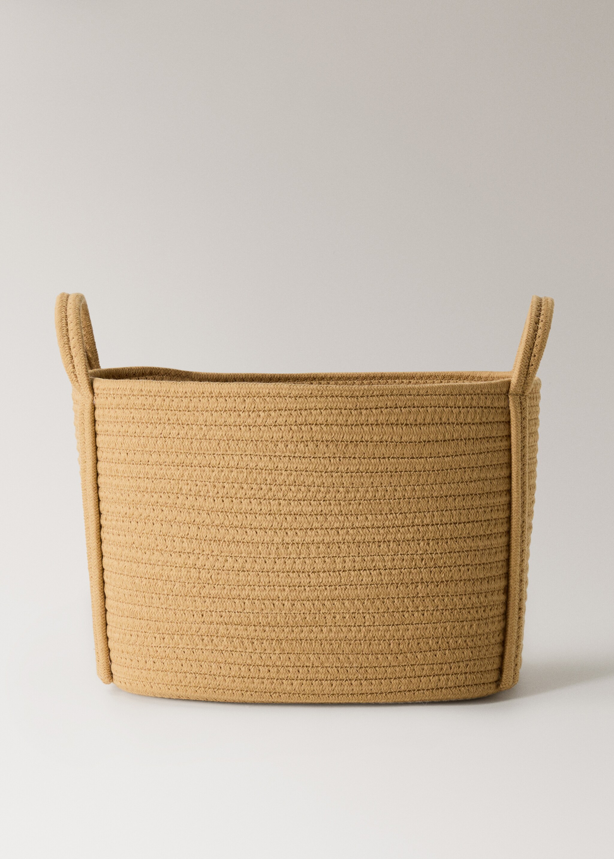 Panier enfant moyen en coton avec anses - Article sans modèle, Marron moyen. Ref: 17004786-00.