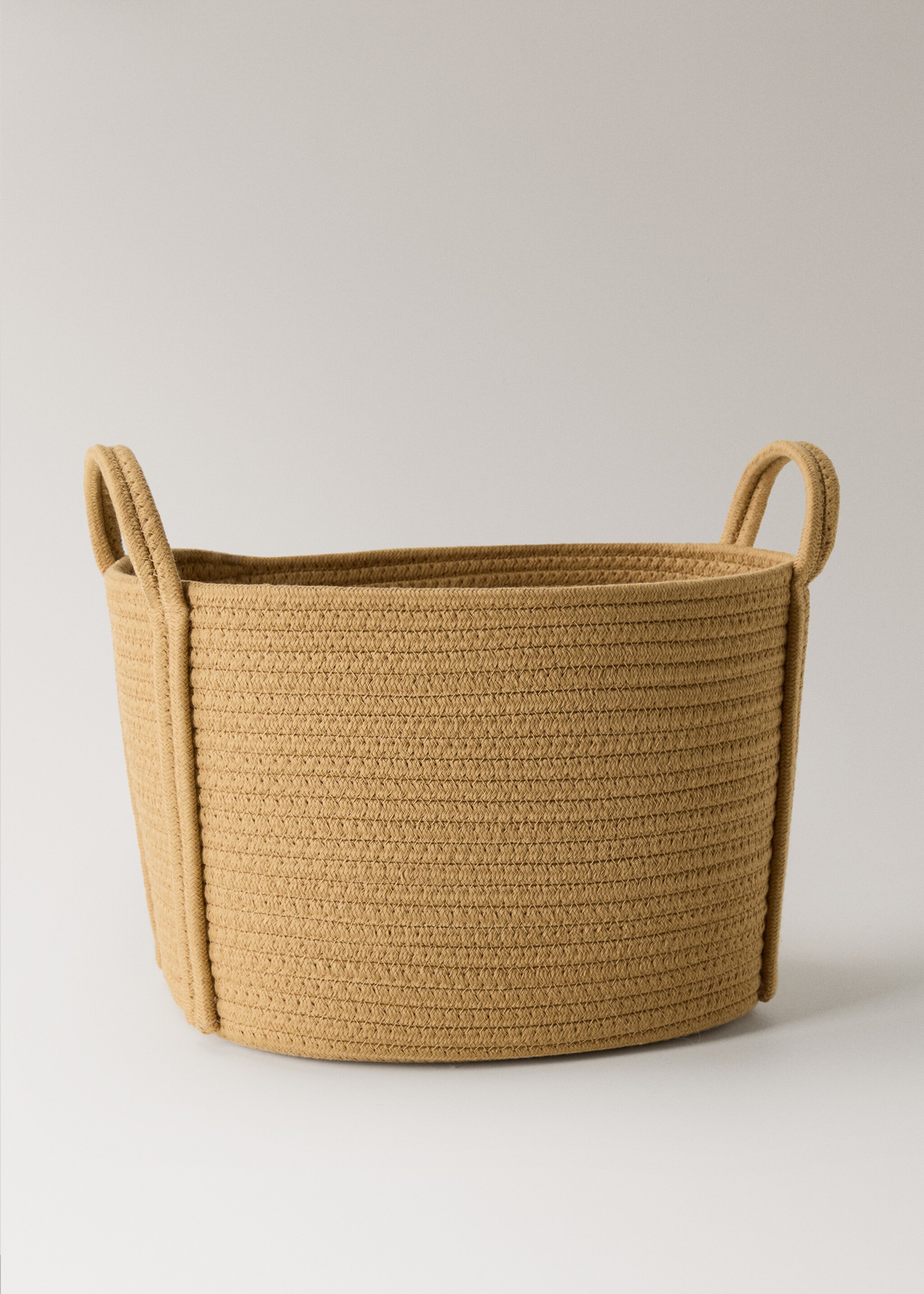 Panier enfant moyen en coton avec anses - Détail de l'article 1, Marron moyen. Ref: 17004786-00.