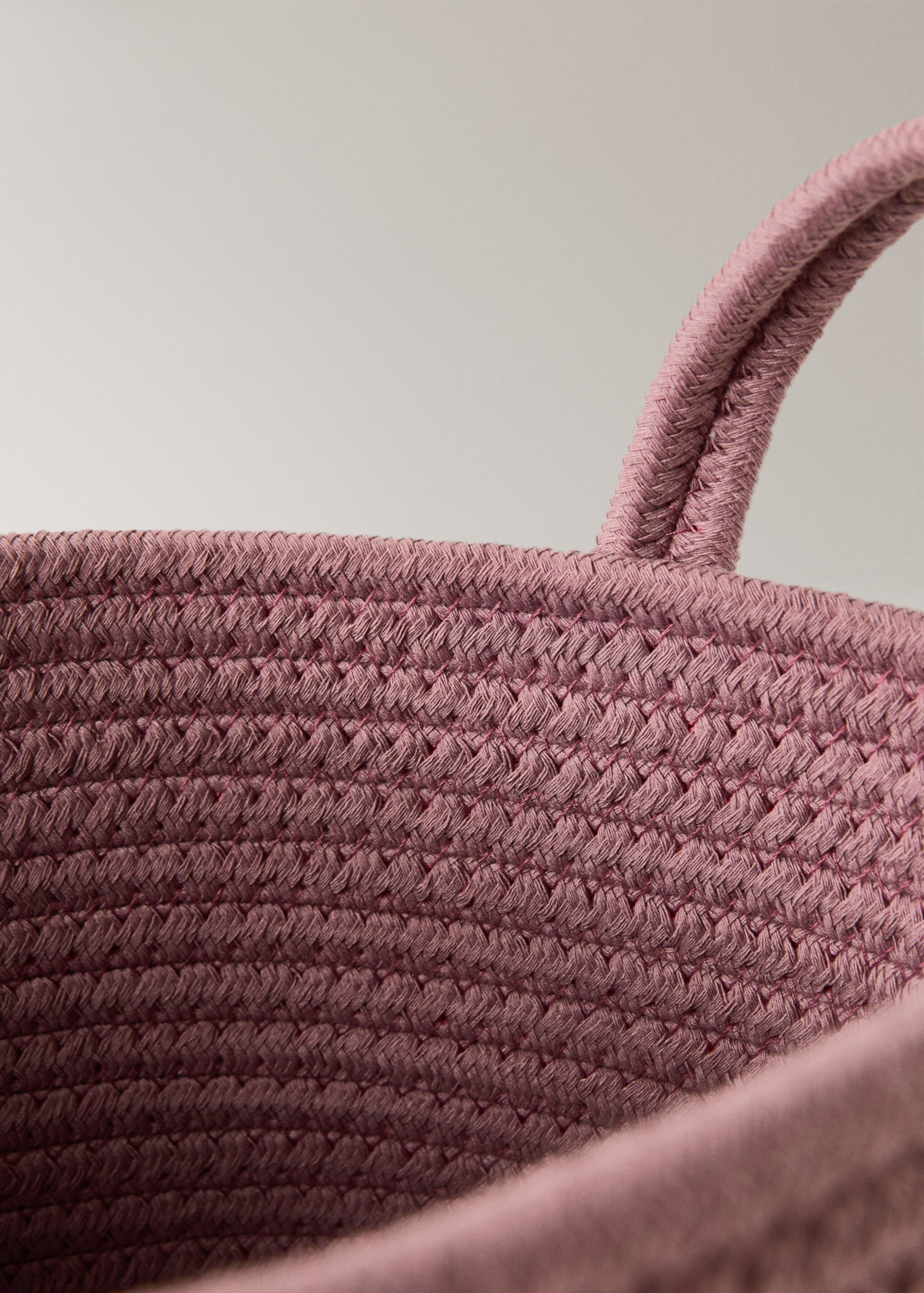 Petit panier enfant en coton avec anses - Détail de l'article 3, Cerise. Ref: 17004787-00.