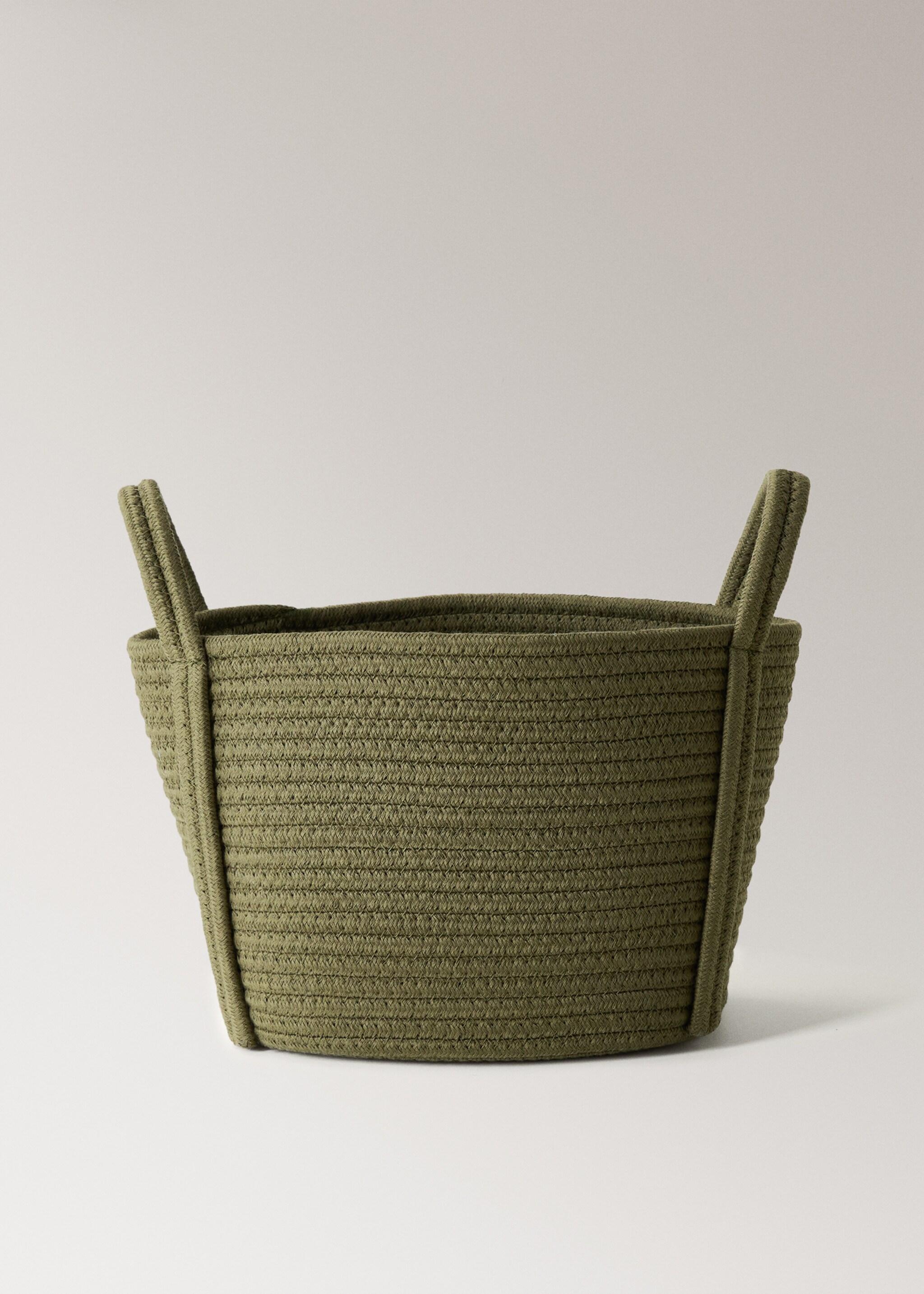 Small cotton children's basket - Article without model, Khaki. Ref: 17004788-00.