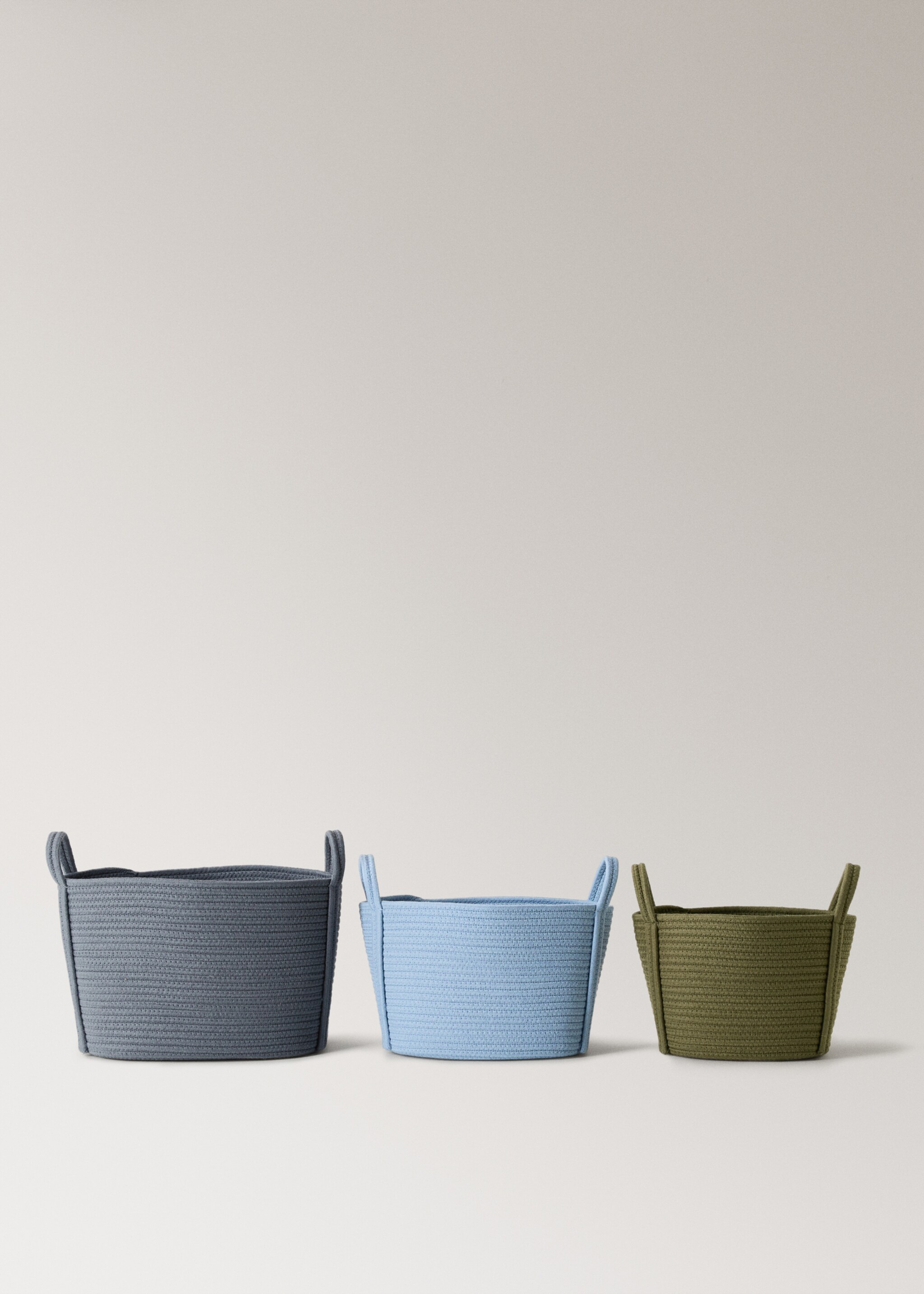 Small cotton children's basket - Details of the article 4, Khaki. Ref: 17004788-00.