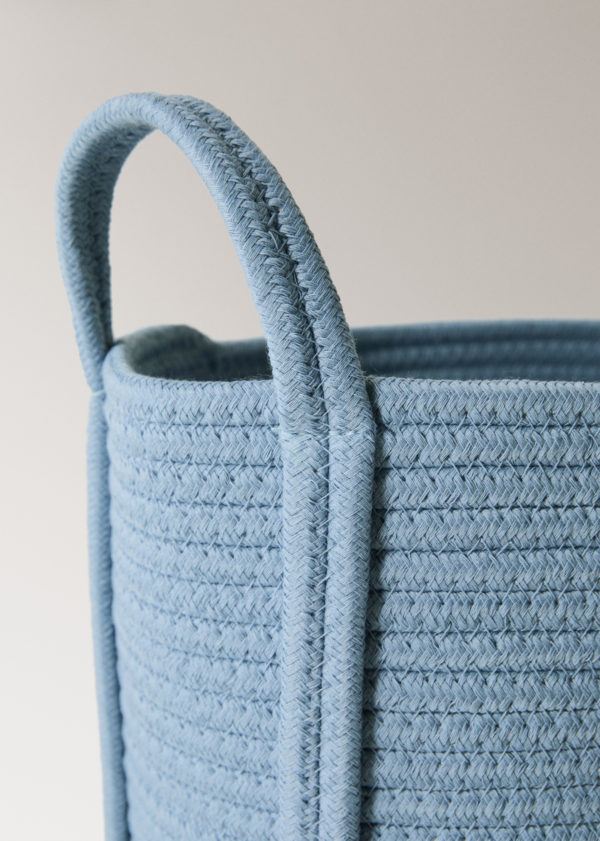 Panier enfant moyen en coton - Détail de l'article 2, Bleu ciel. Ref: 17004789-00.