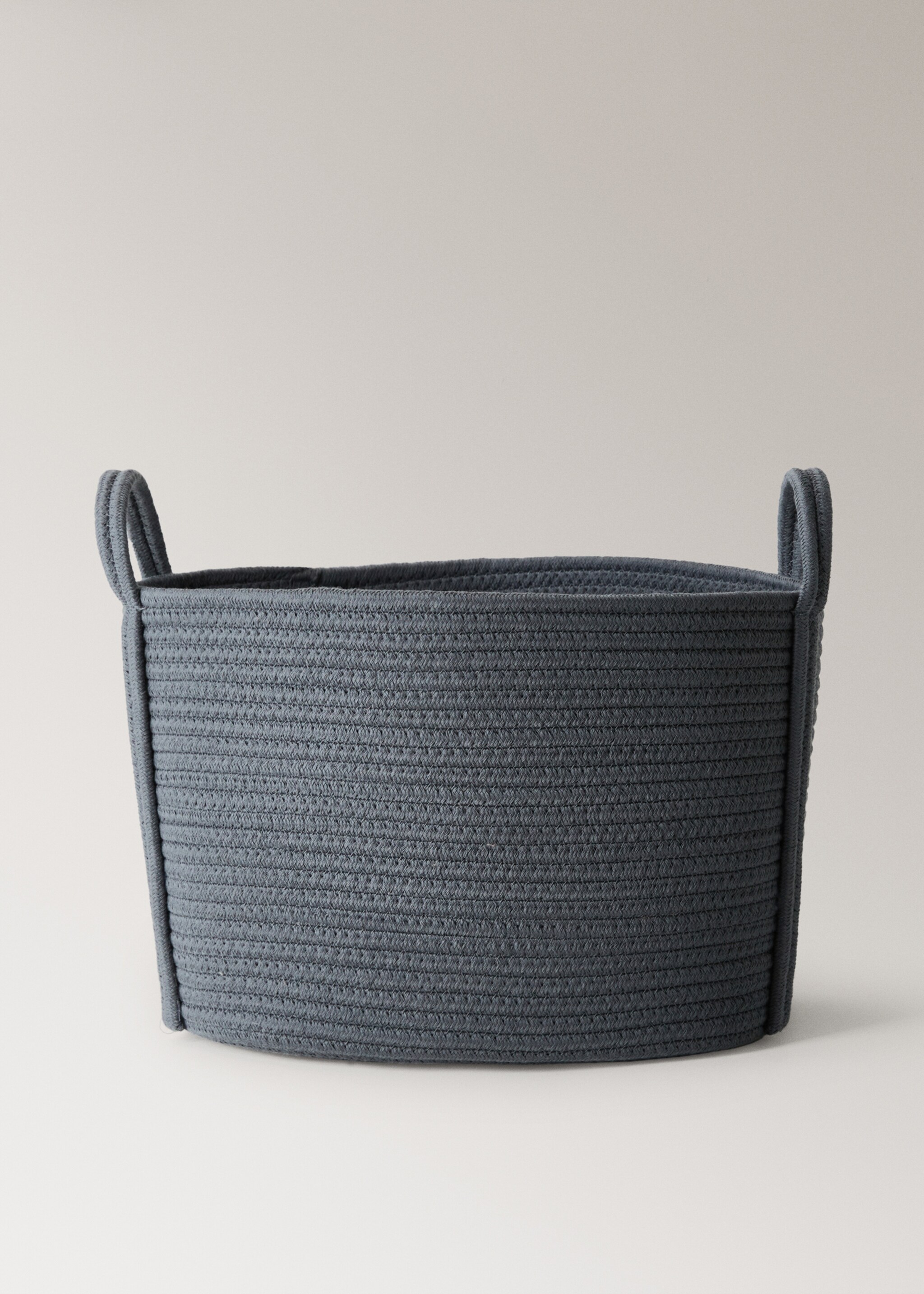 Large cotton children's basket - Article without model, Night Blue. Ref: 17004790-00.