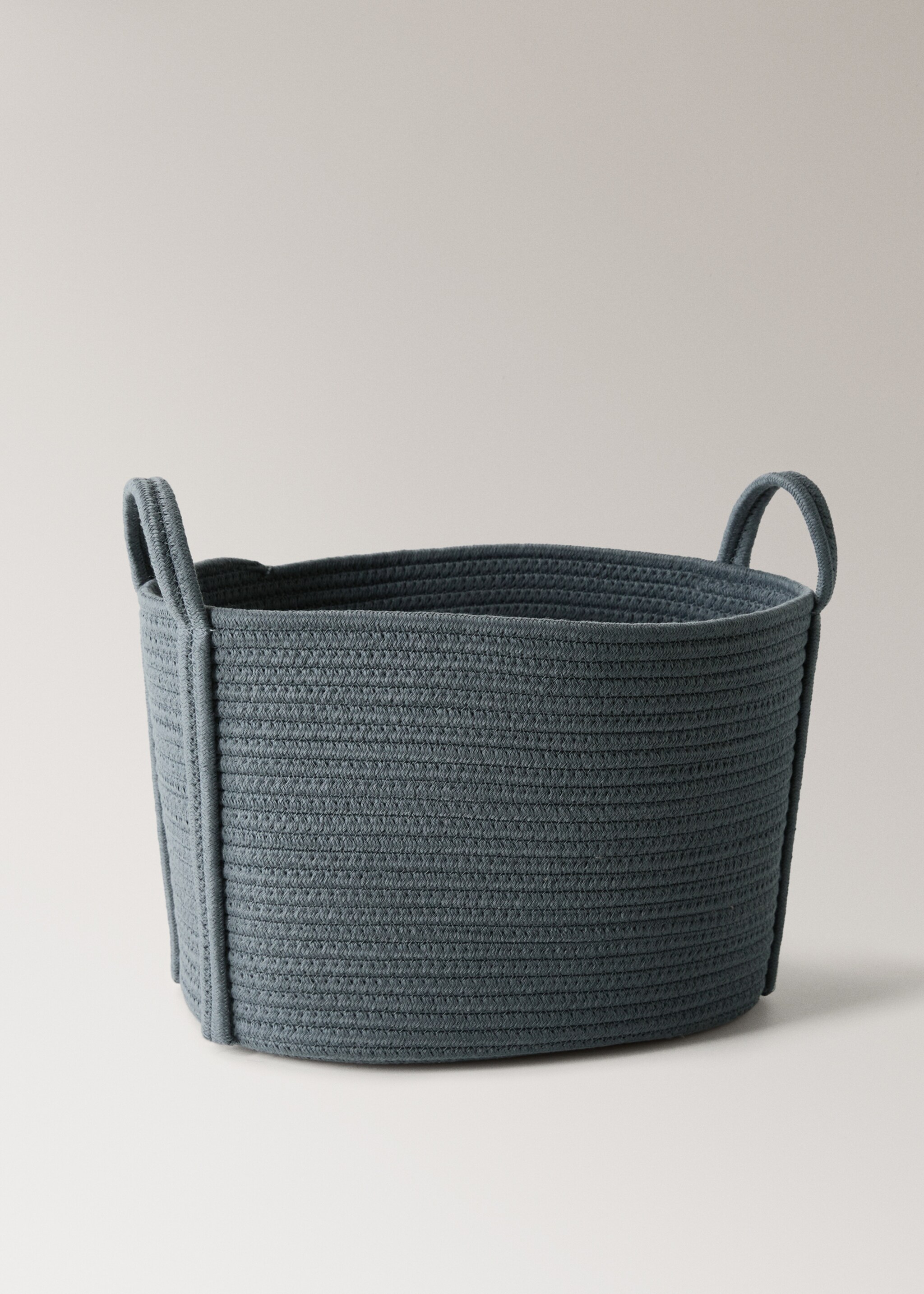 Large cotton children's basket - Details of the article 1, Night Blue. Ref: 17004790-00.