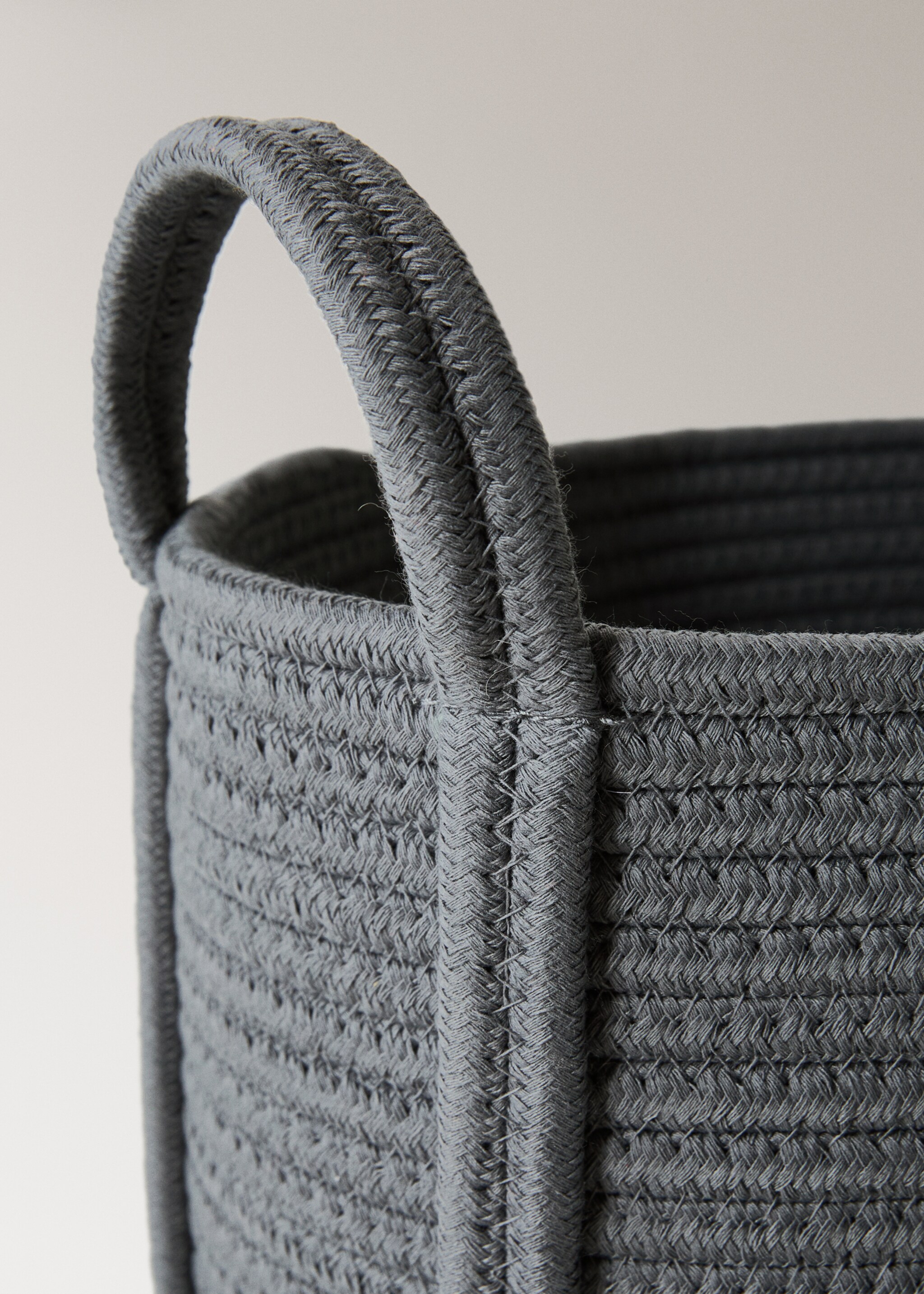 Large cotton children's basket - Details of the article 2, Night Blue. Ref: 17004790-00.