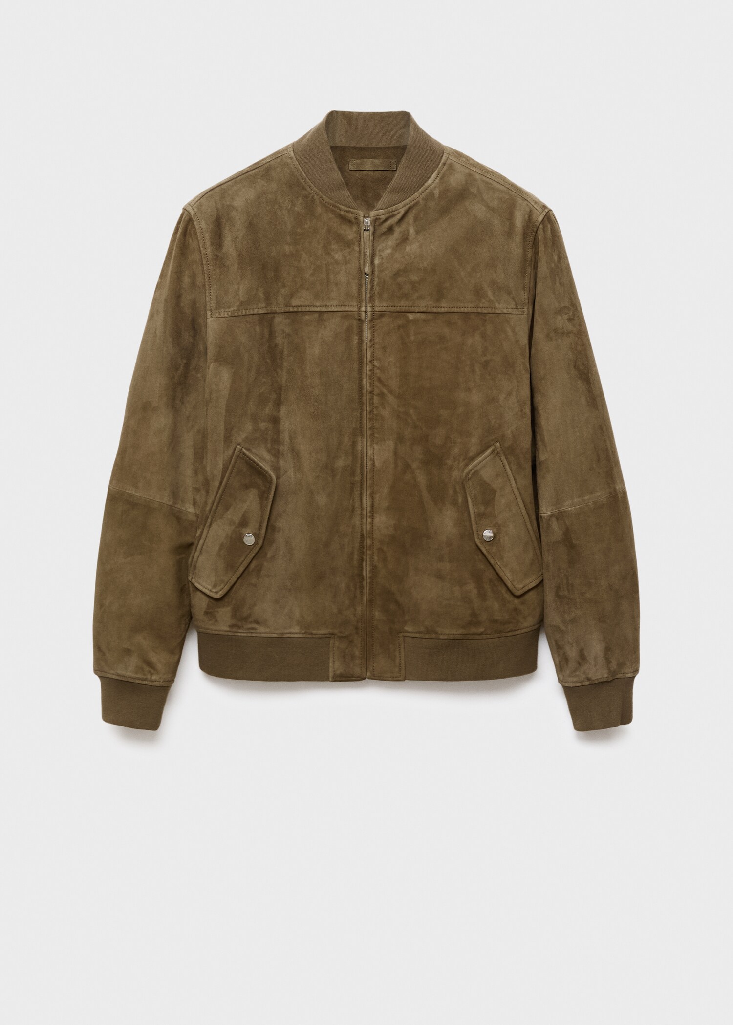 Suede leather bomber jacket - Article without model