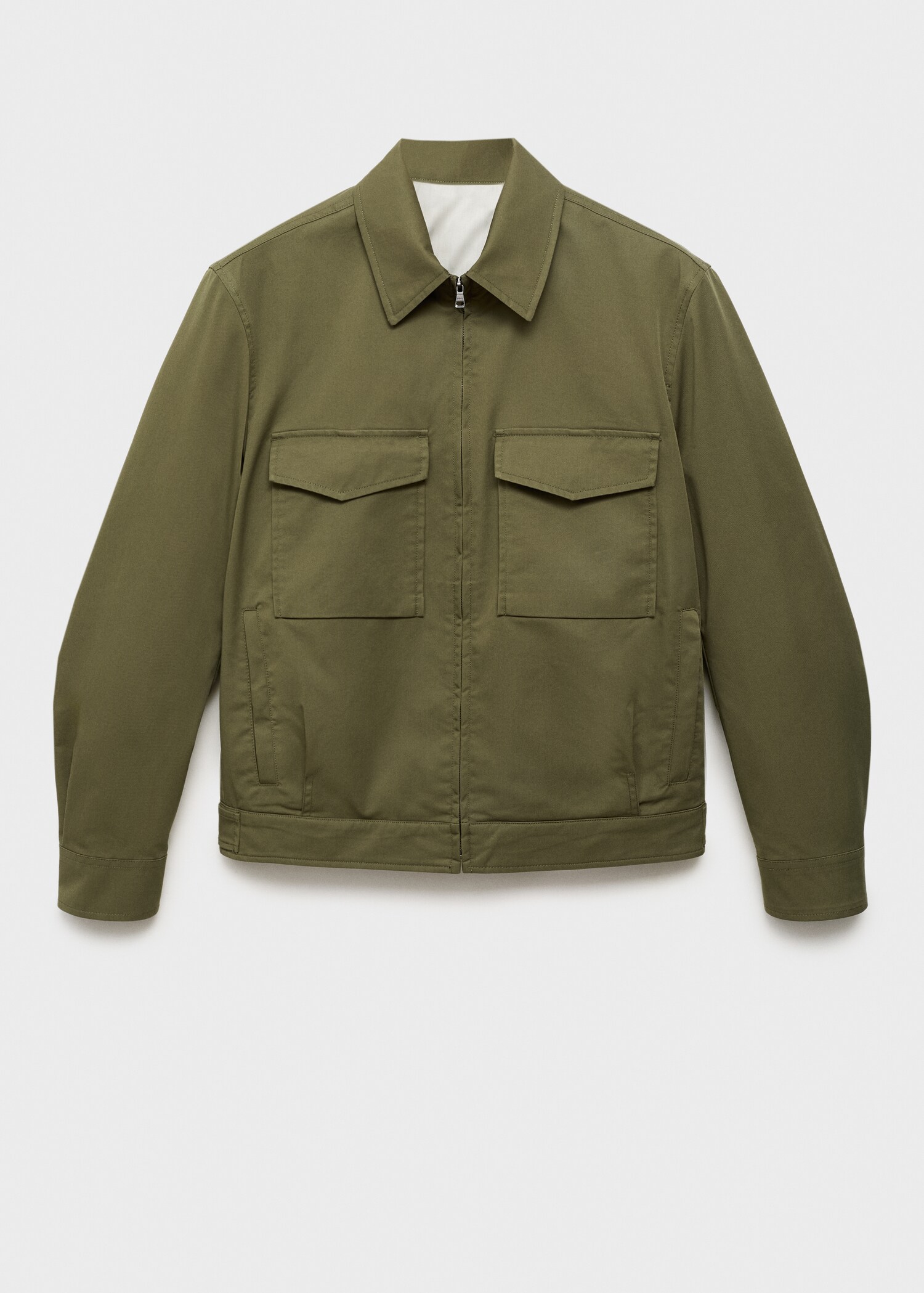 Cotton jacket with pockets - Article without model