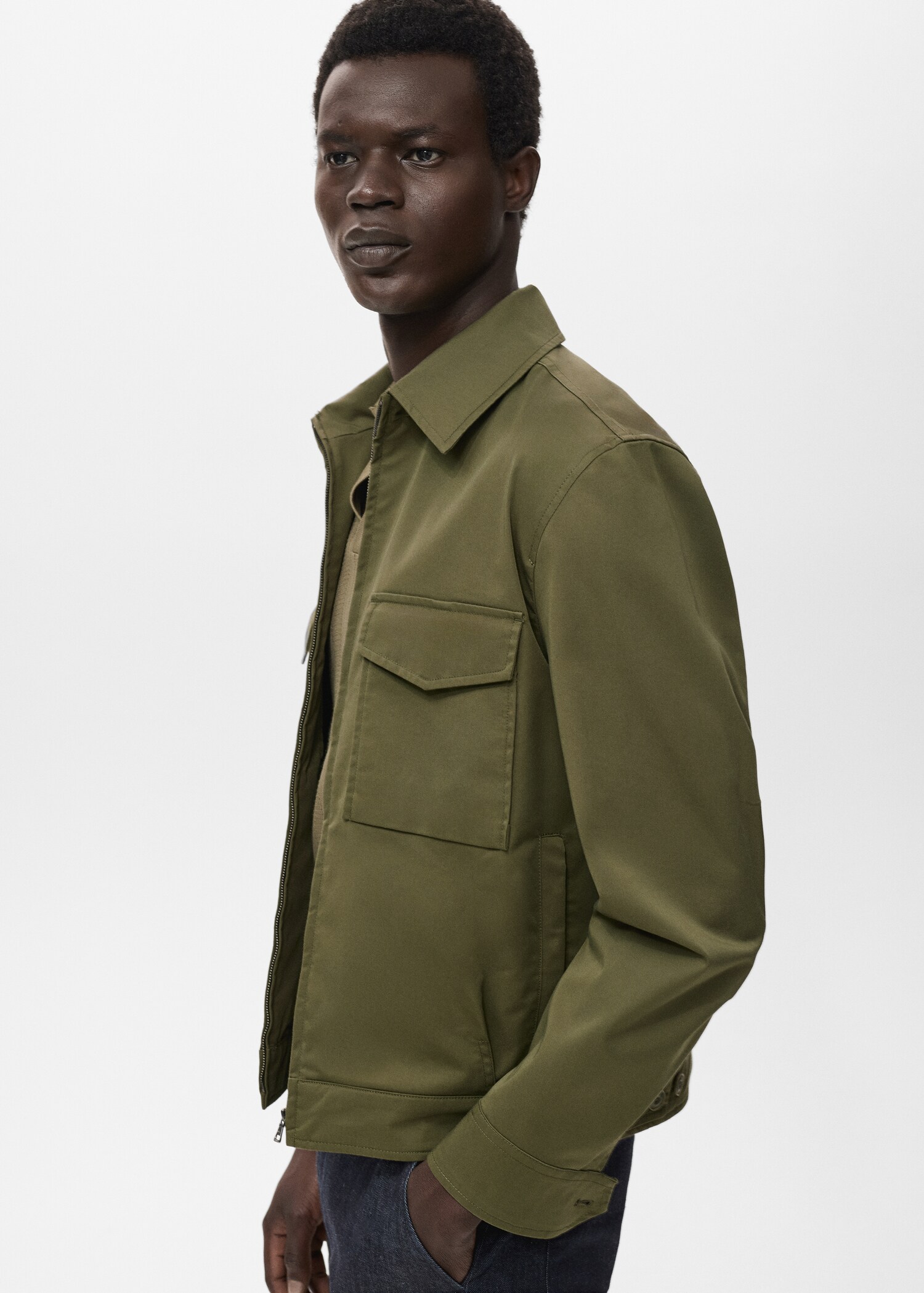 Cotton jacket with pockets - Details of the article 2