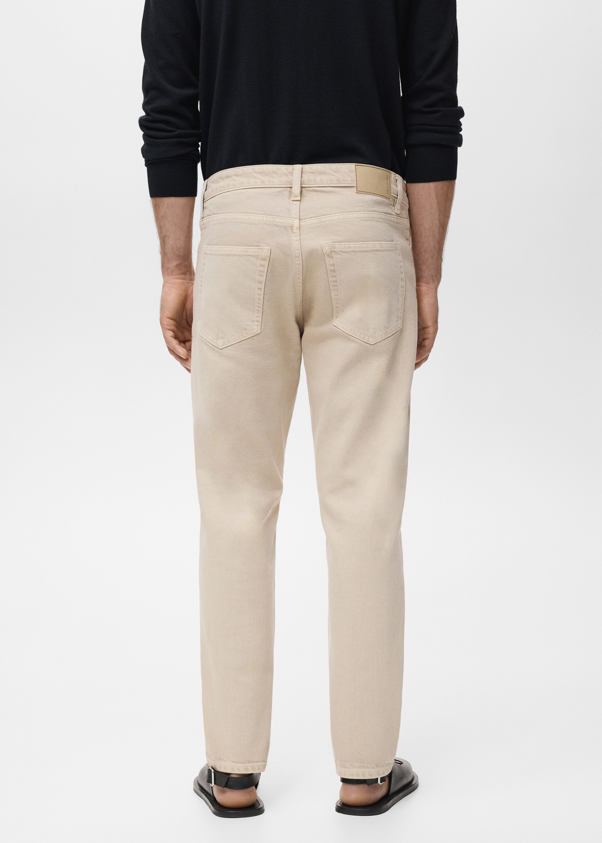 Ben tapered-fit jeans - Reverse of the article, Sand. Ref: 17005150-00.