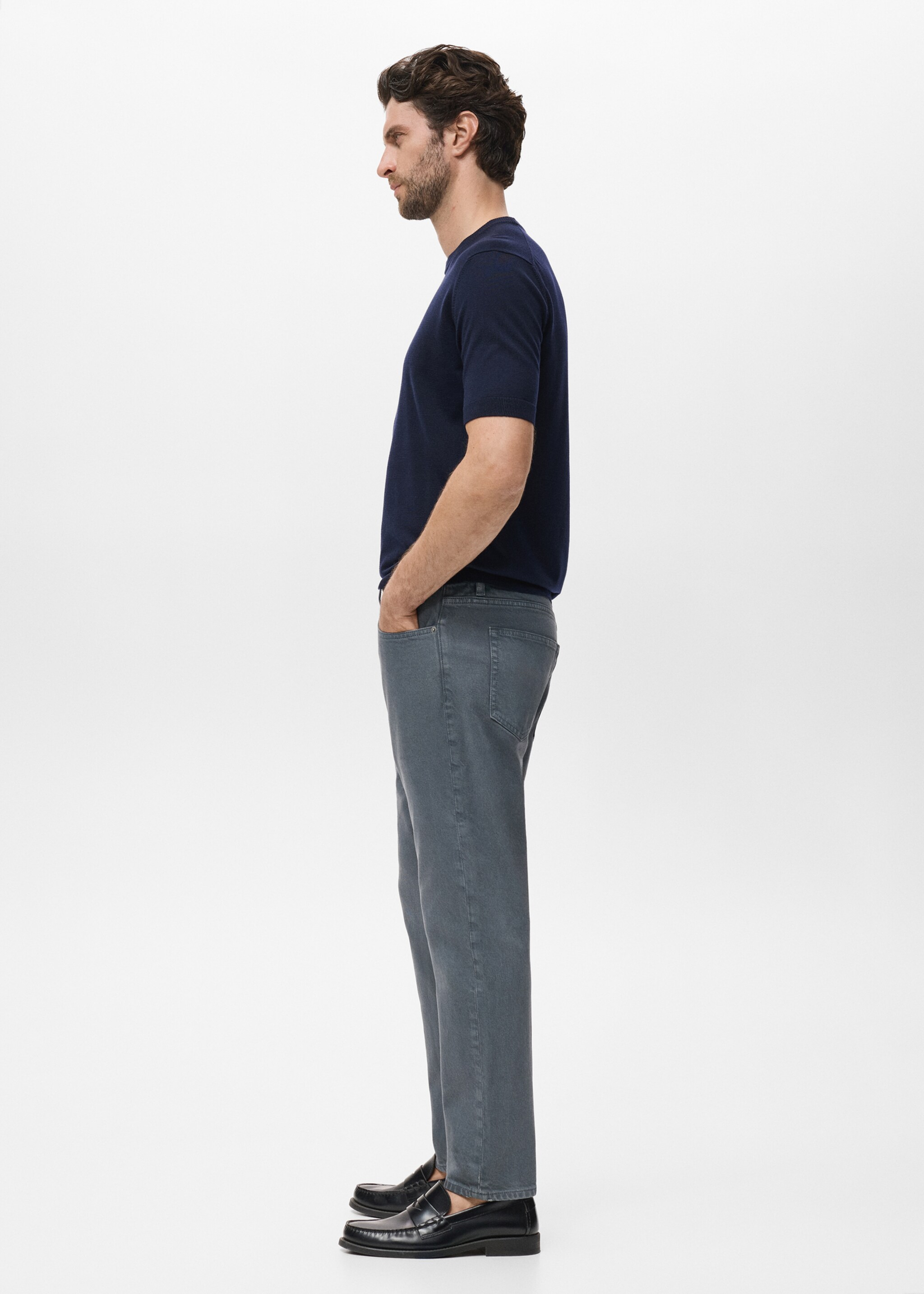 Jeans benc - Details of the article 2, Dark Grey. Ref: 17005150-00.