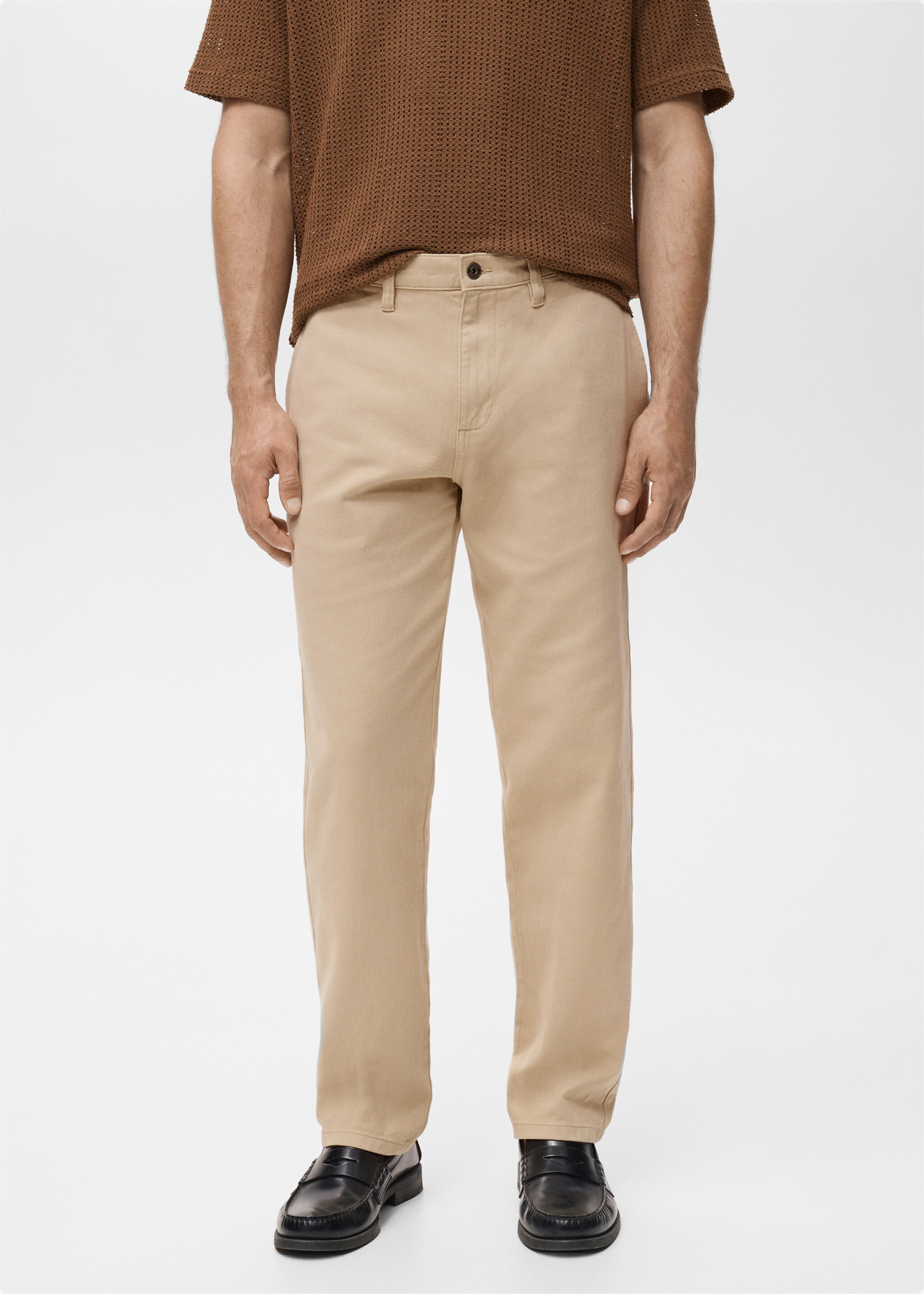 Jeans chet - Mittlere Ansicht, Beige. Ref: 17005151-00.